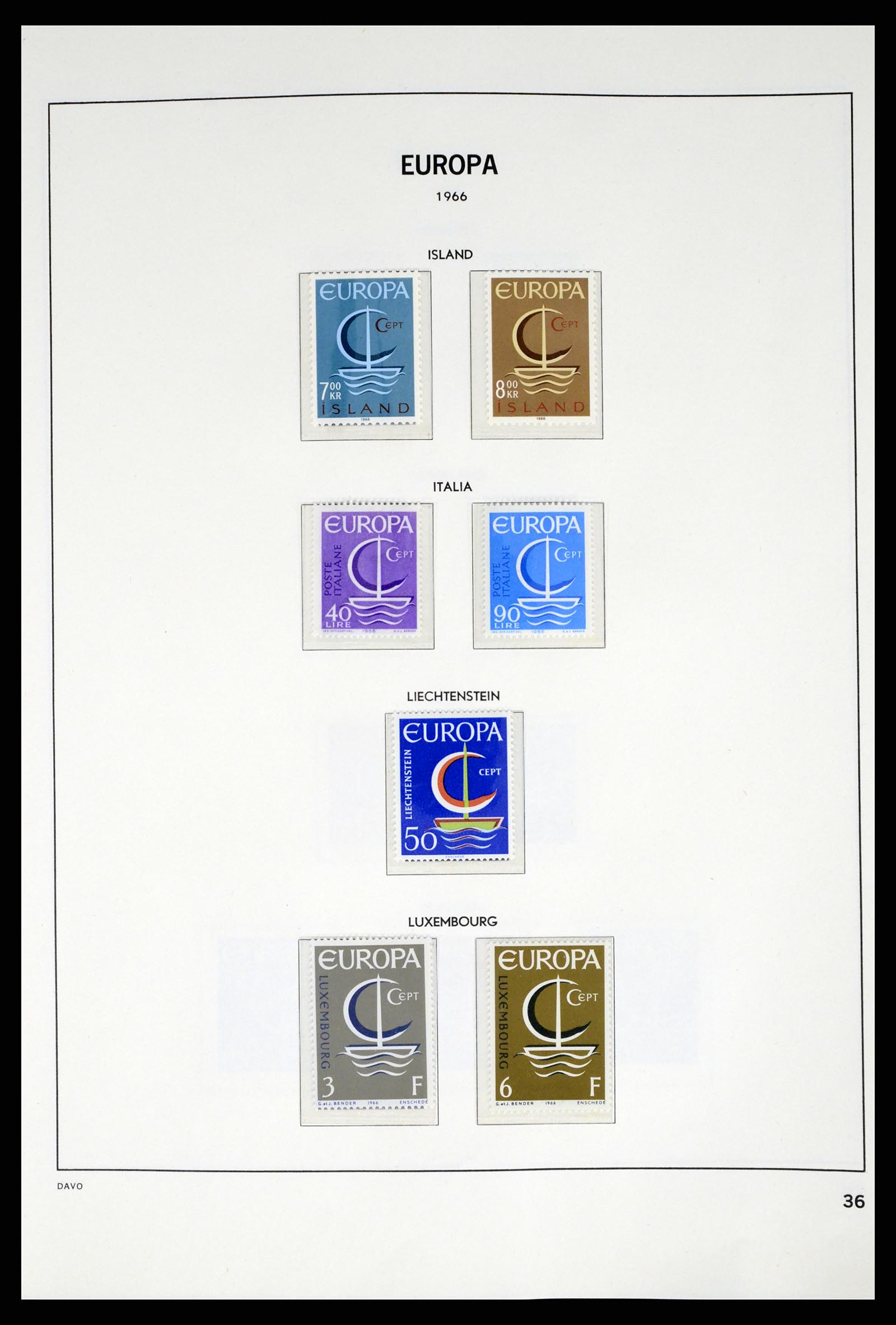 37325 036 - Postzegelverzameling 37325 Europa CEPT 1956-20011.