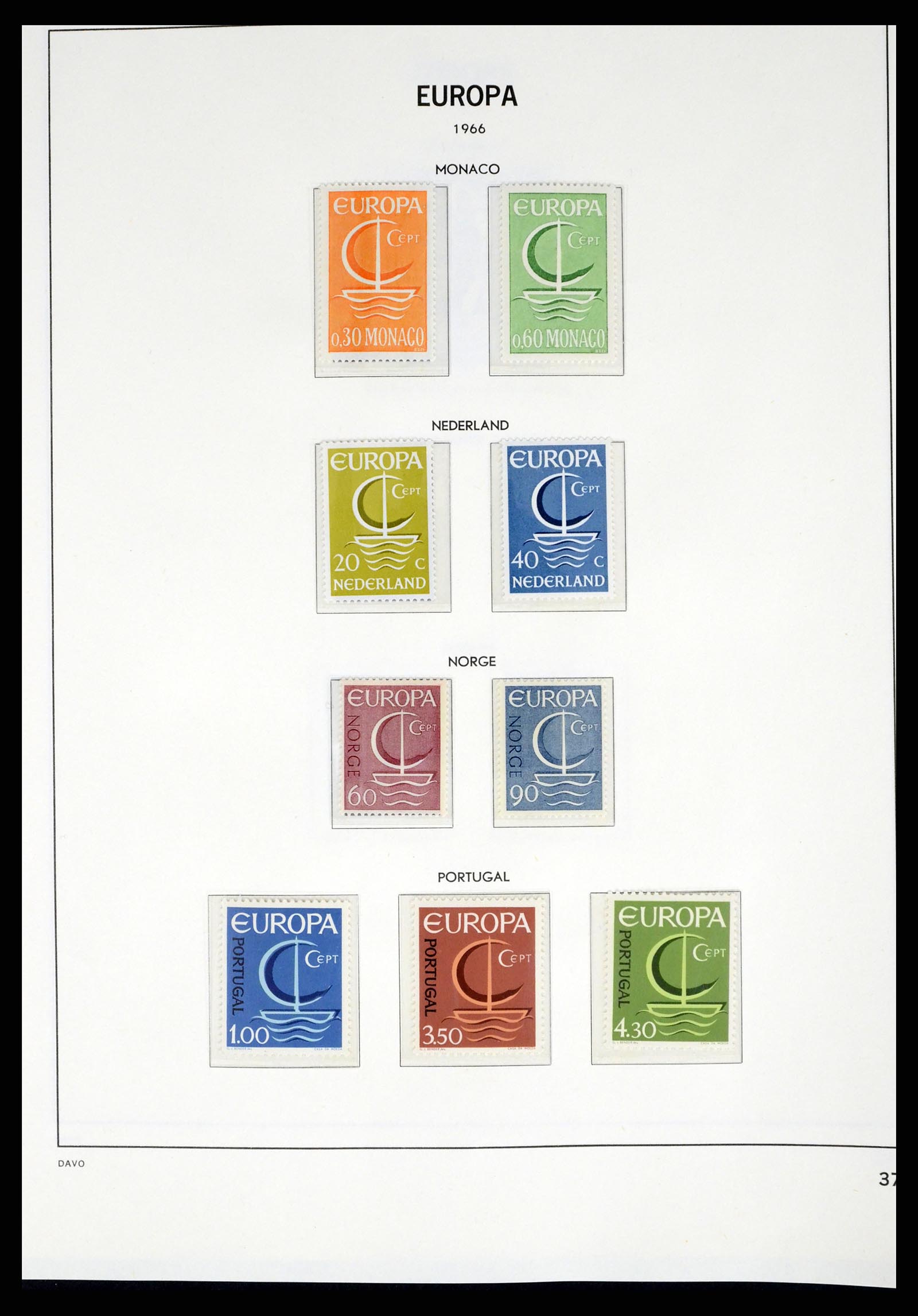 37325 037 - Postzegelverzameling 37325 Europa CEPT 1956-20011.