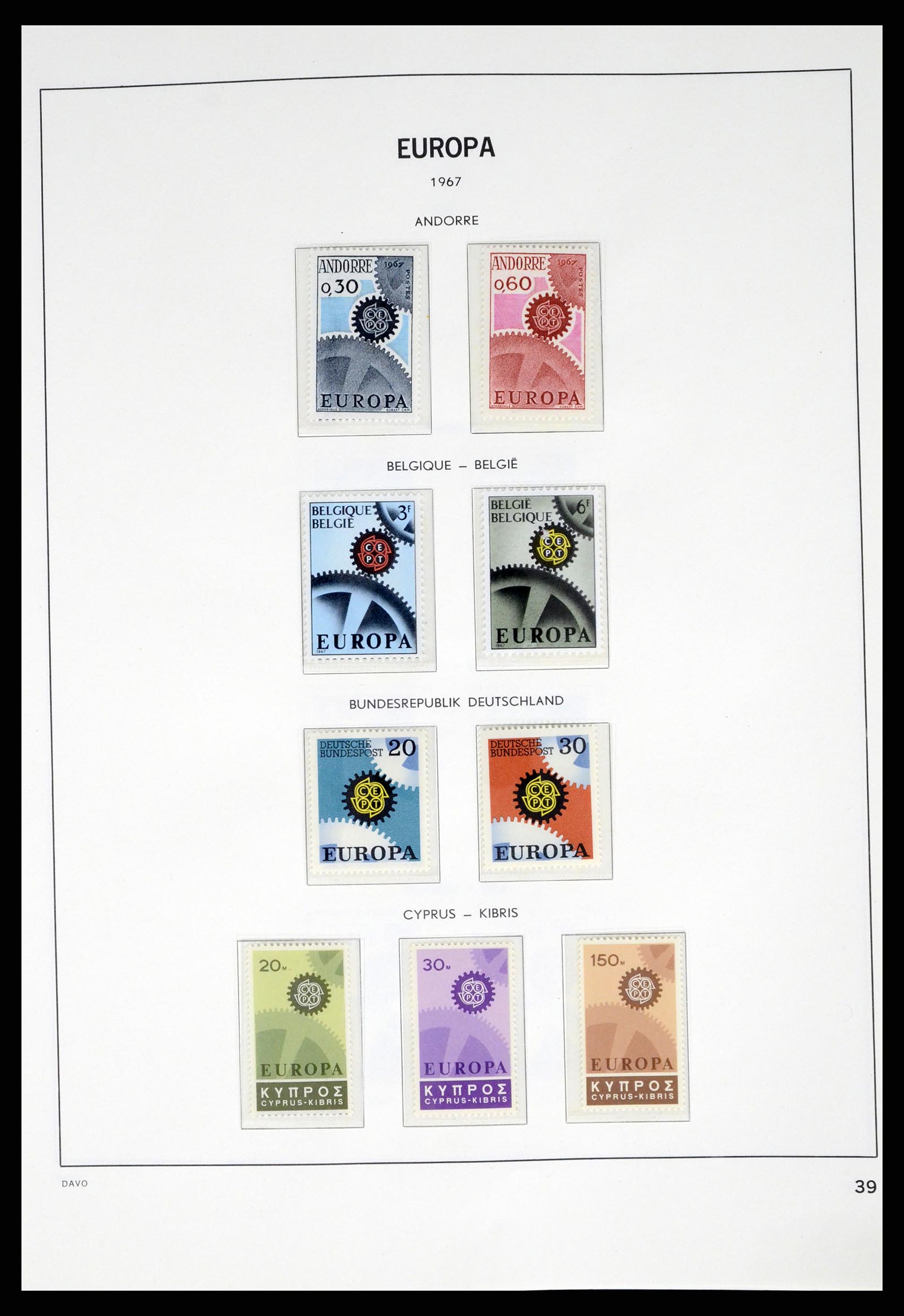 37325 039 - Postzegelverzameling 37325 Europa CEPT 1956-20011.