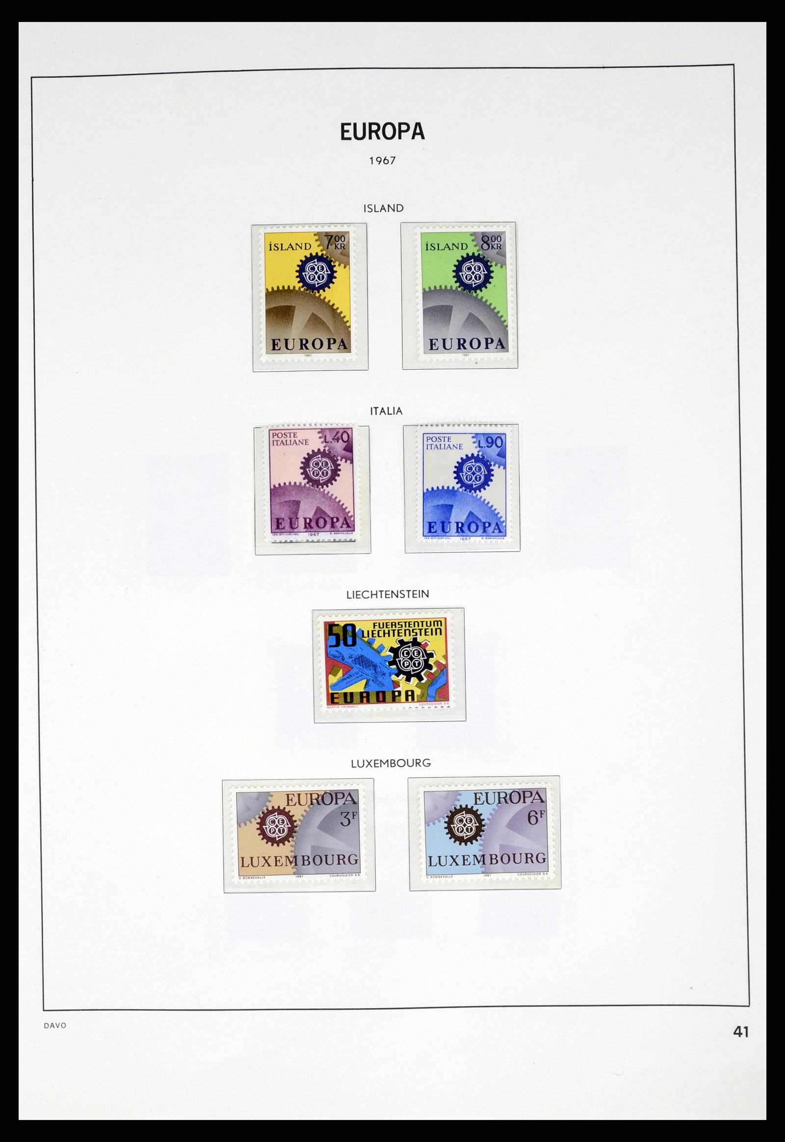 37325 041 - Stamp collection 37325 Europa CEPT 1956-20011.
