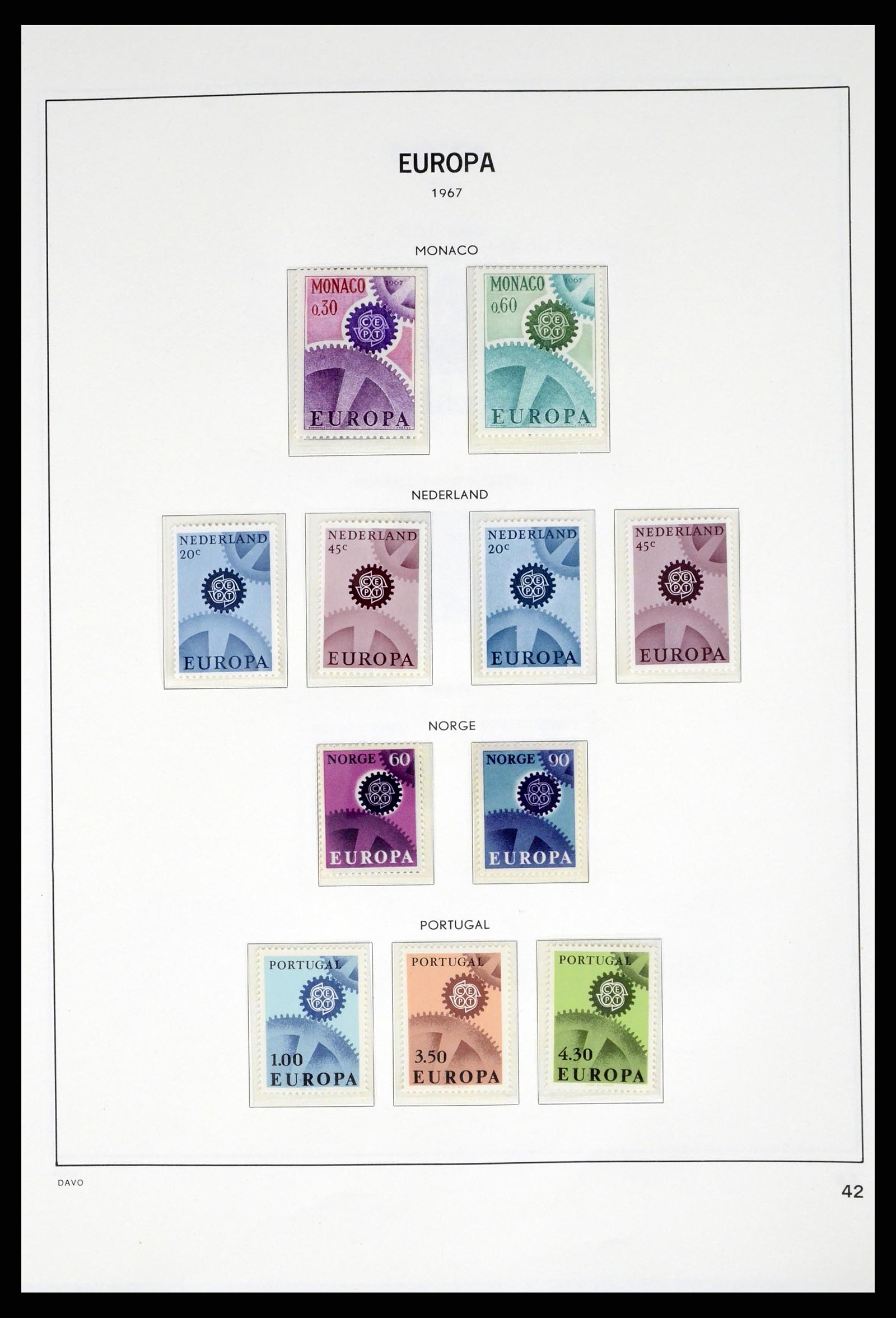 37325 042 - Stamp collection 37325 Europa CEPT 1956-20011.