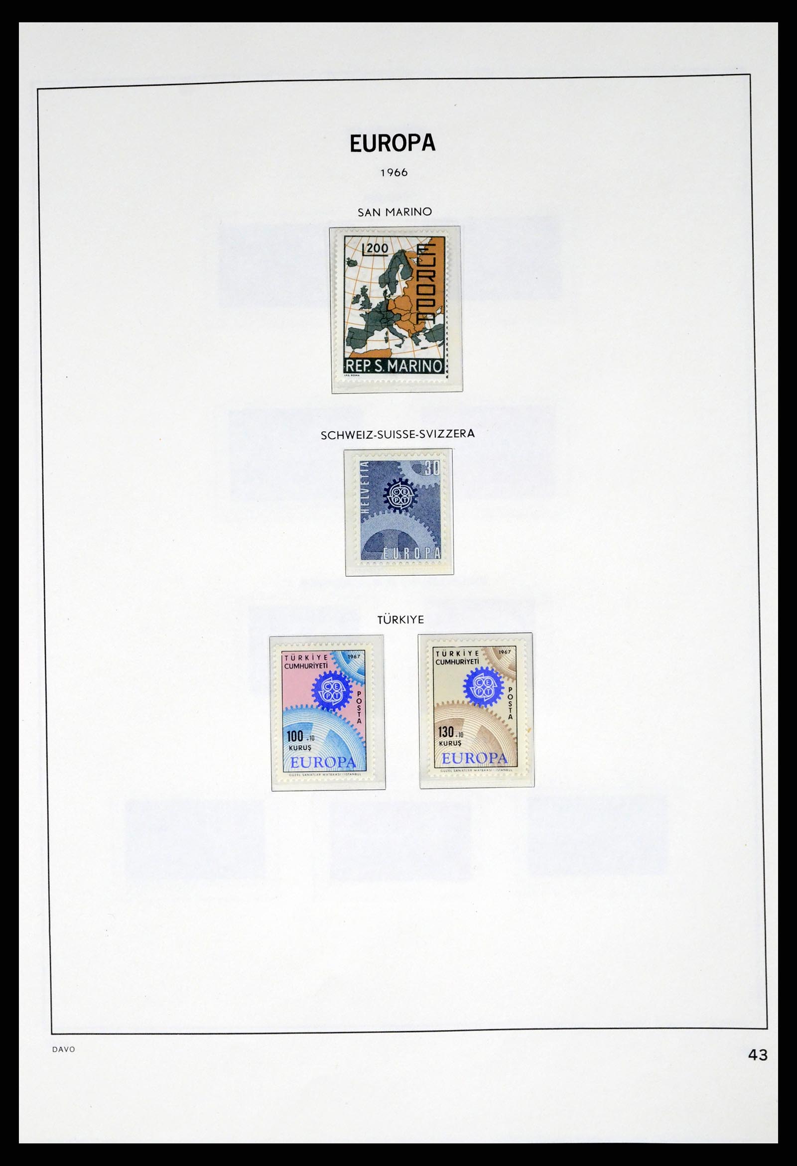 37325 043 - Stamp collection 37325 Europa CEPT 1956-20011.