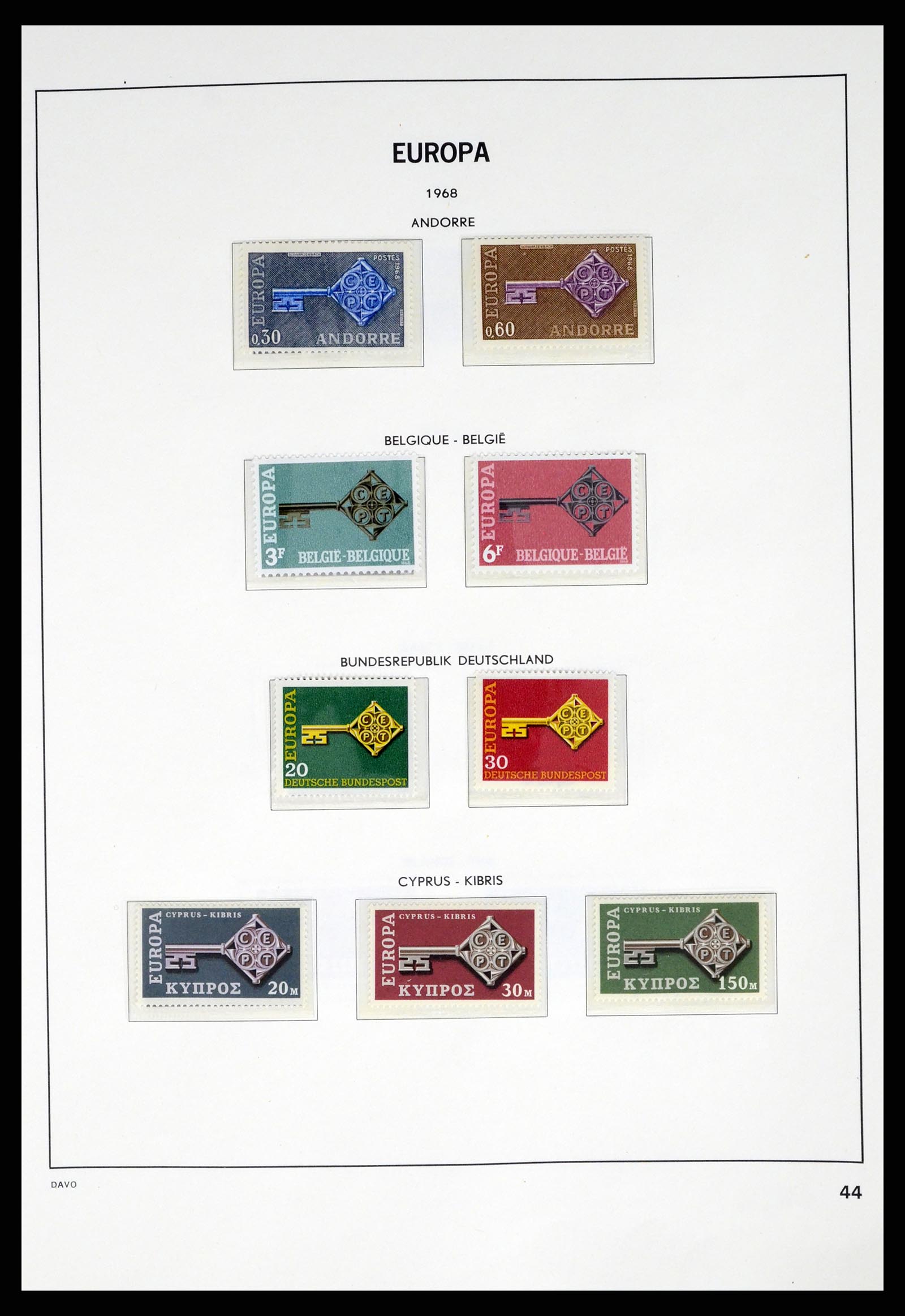 37325 044 - Stamp collection 37325 Europa CEPT 1956-20011.