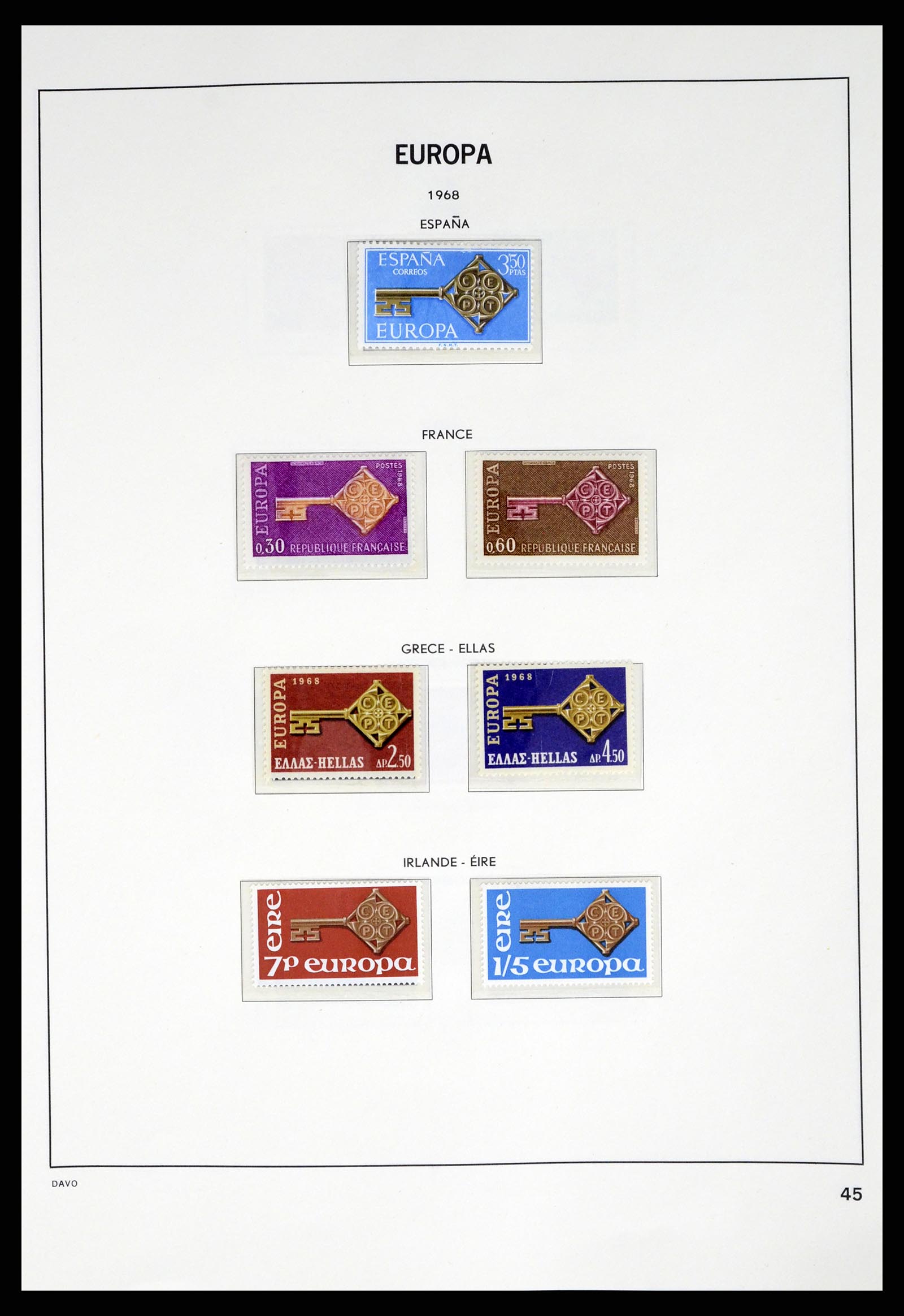 37325 045 - Postzegelverzameling 37325 Europa CEPT 1956-20011.