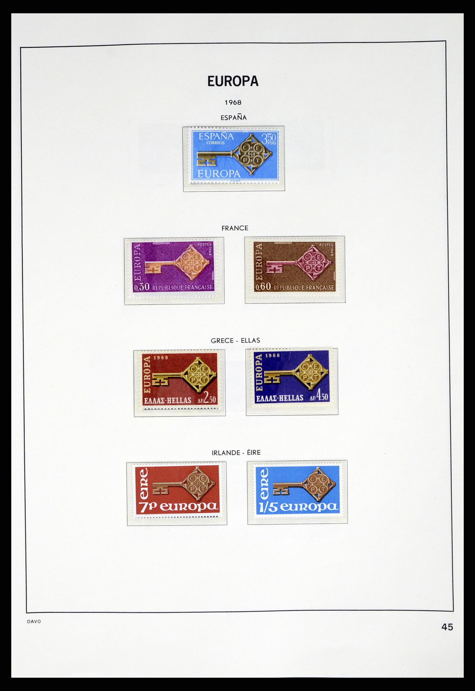 37325 045 - Stamp collection 37325 Europa CEPT 1956-20011.