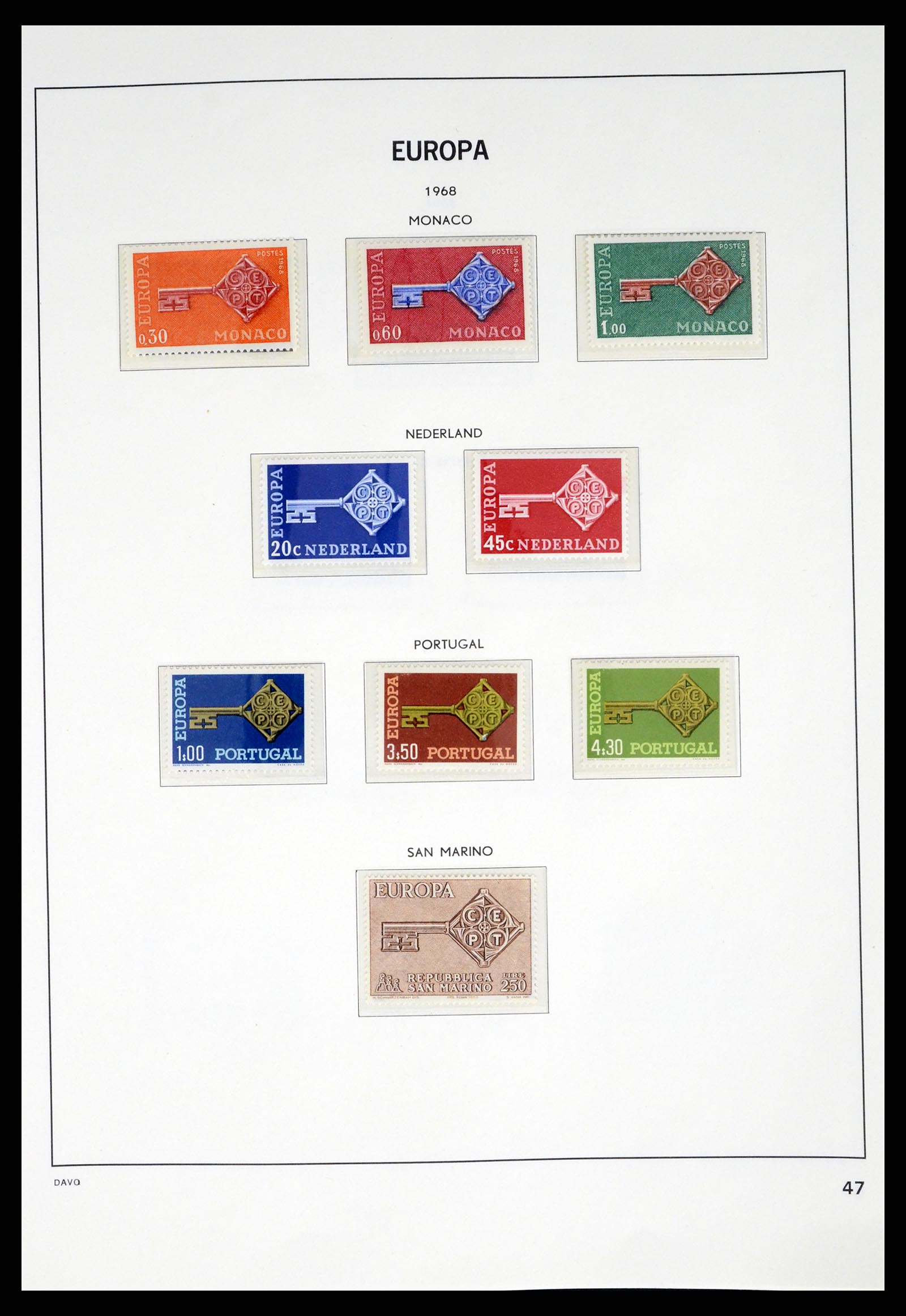 37325 047 - Postzegelverzameling 37325 Europa CEPT 1956-20011.