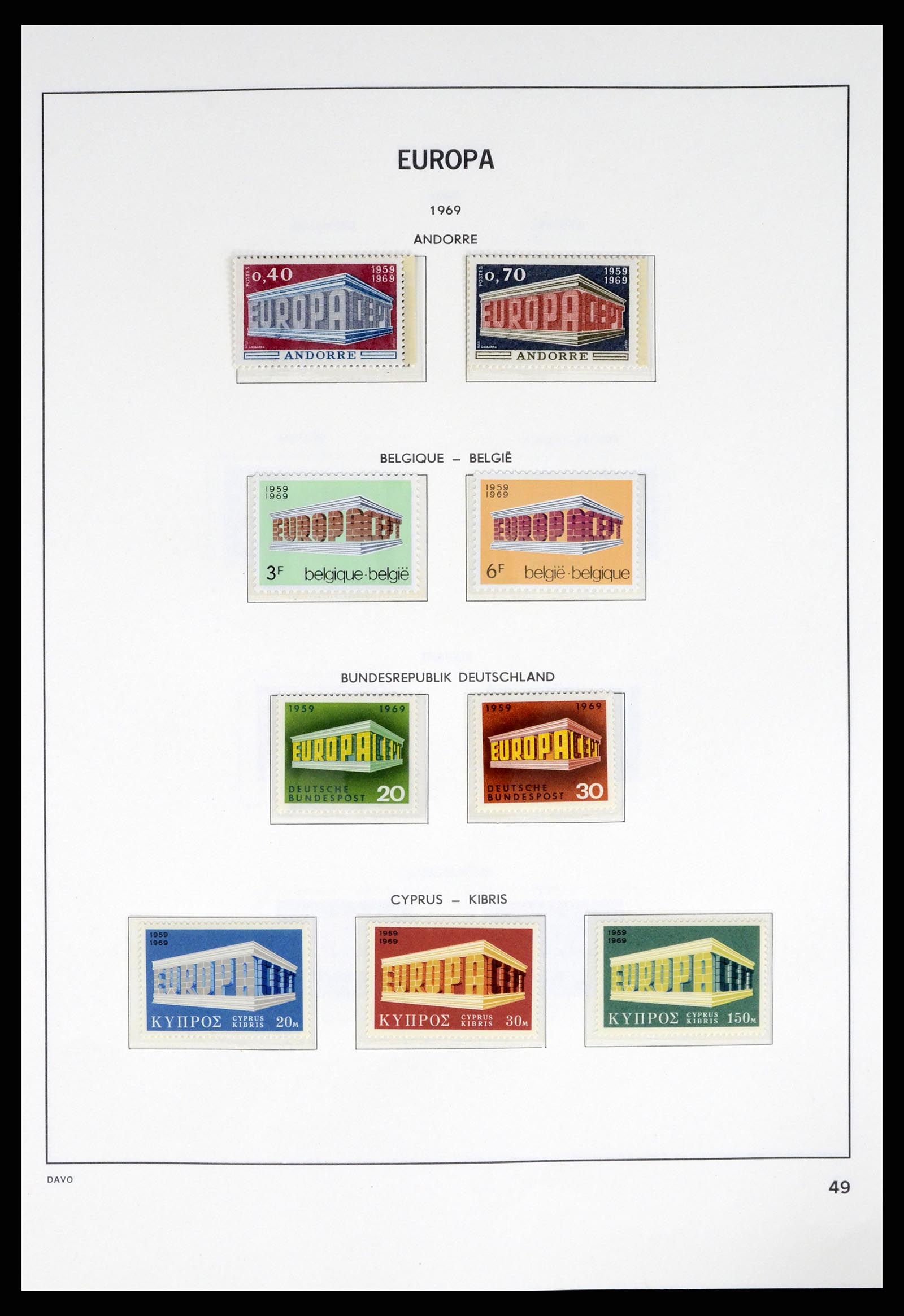 37325 049 - Stamp collection 37325 Europa CEPT 1956-20011.