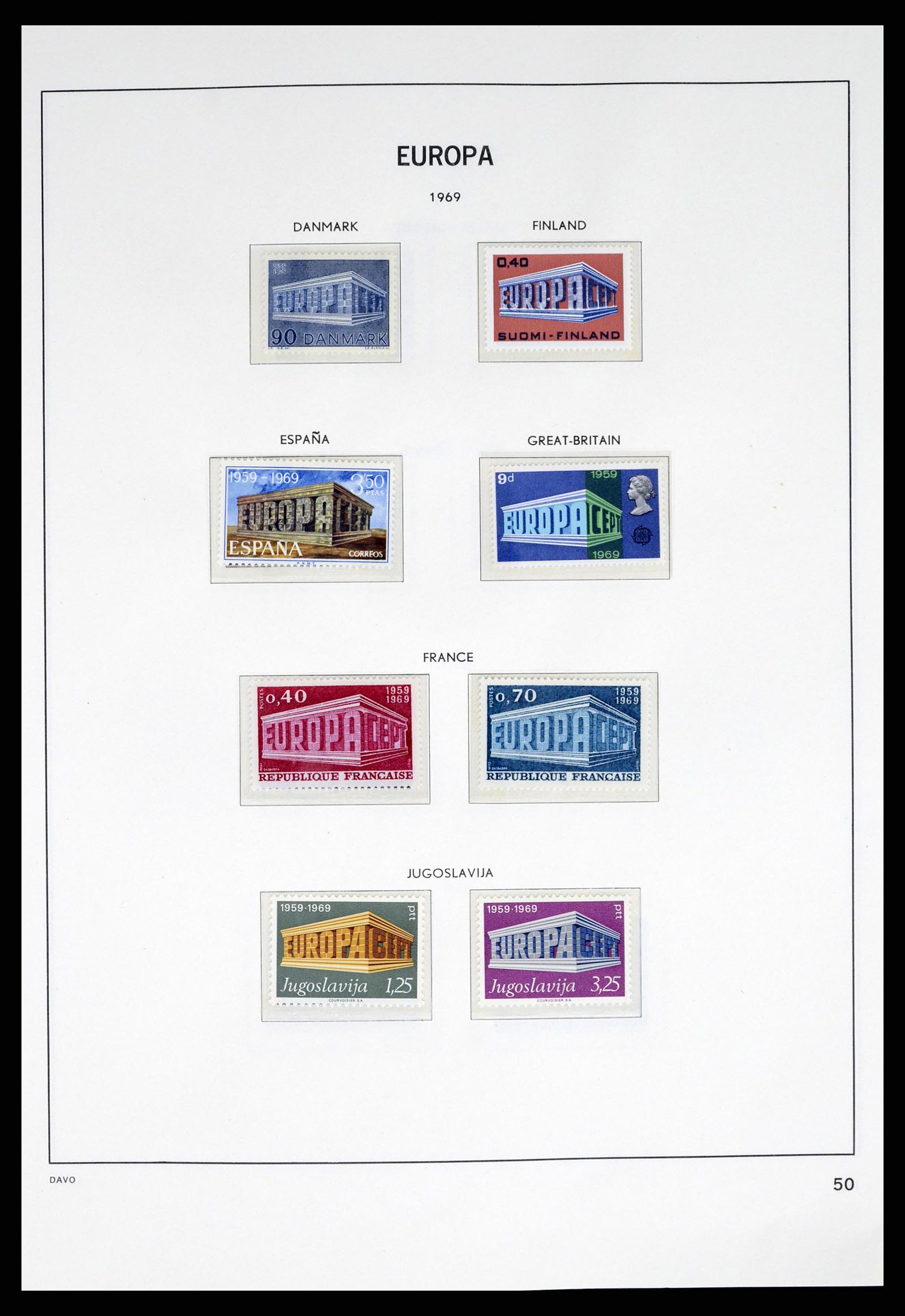 37325 050 - Postzegelverzameling 37325 Europa CEPT 1956-20011.