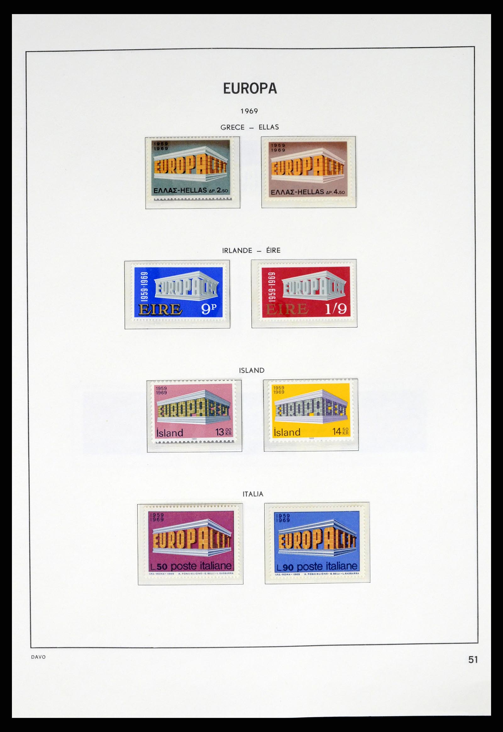 37325 051 - Postzegelverzameling 37325 Europa CEPT 1956-20011.