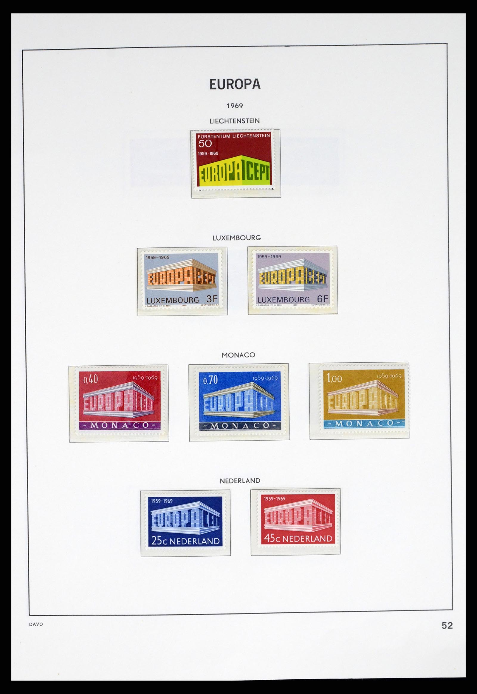 37325 052 - Postzegelverzameling 37325 Europa CEPT 1956-20011.