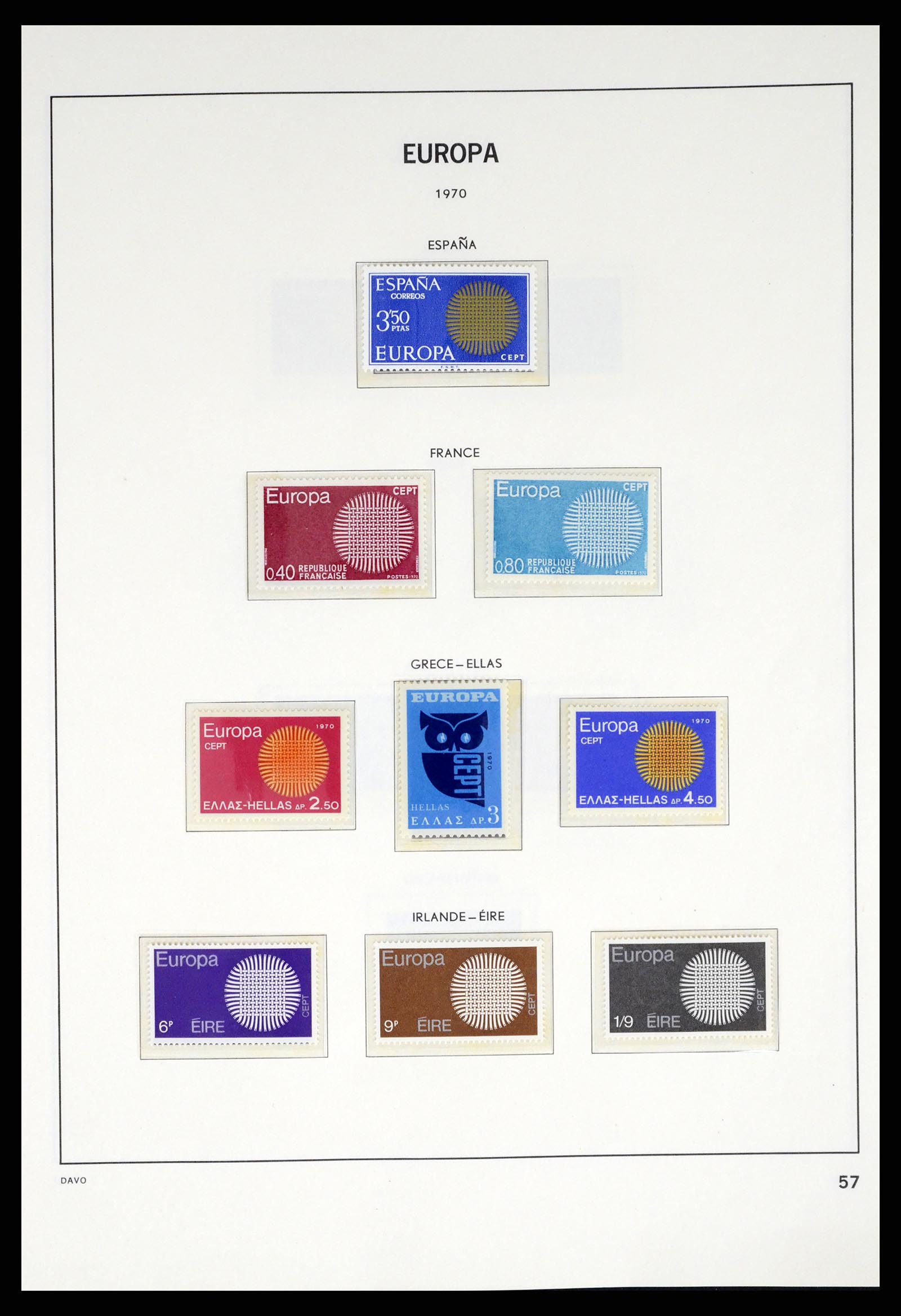 37325 056 - Stamp collection 37325 Europa CEPT 1956-20011.