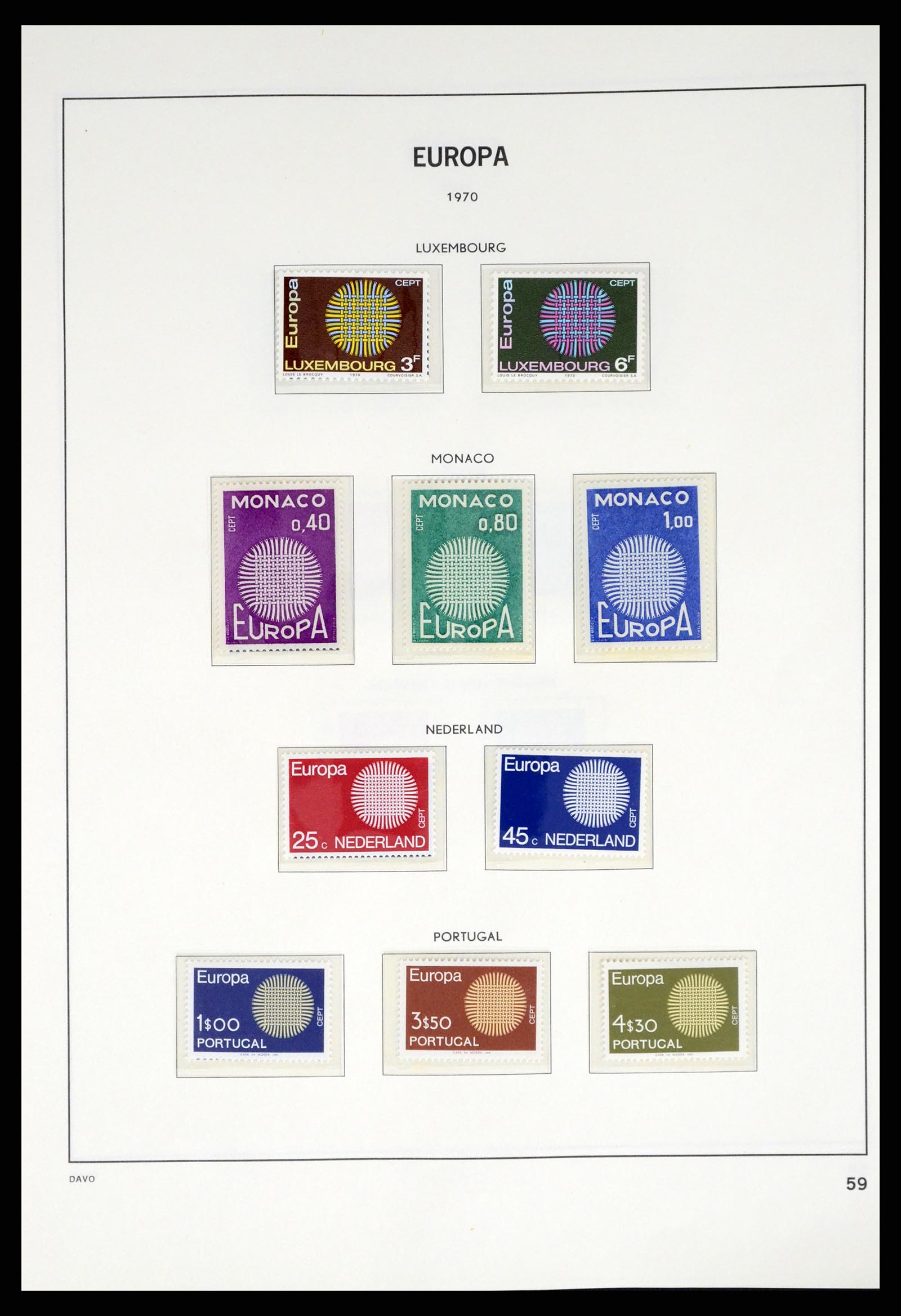 37325 058 - Stamp collection 37325 Europa CEPT 1956-20011.