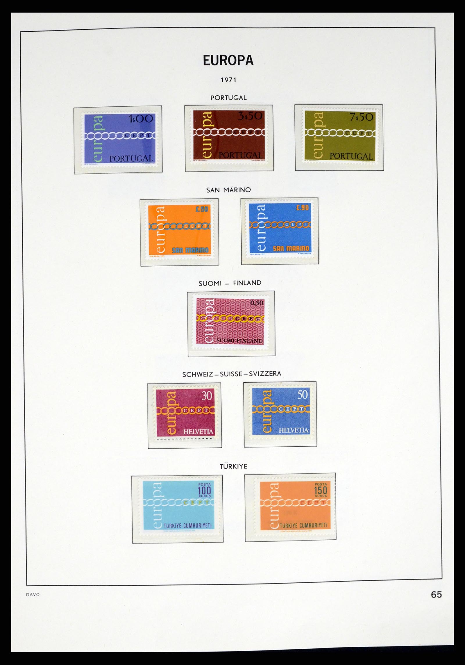 37325 064 - Postzegelverzameling 37325 Europa CEPT 1956-20011.