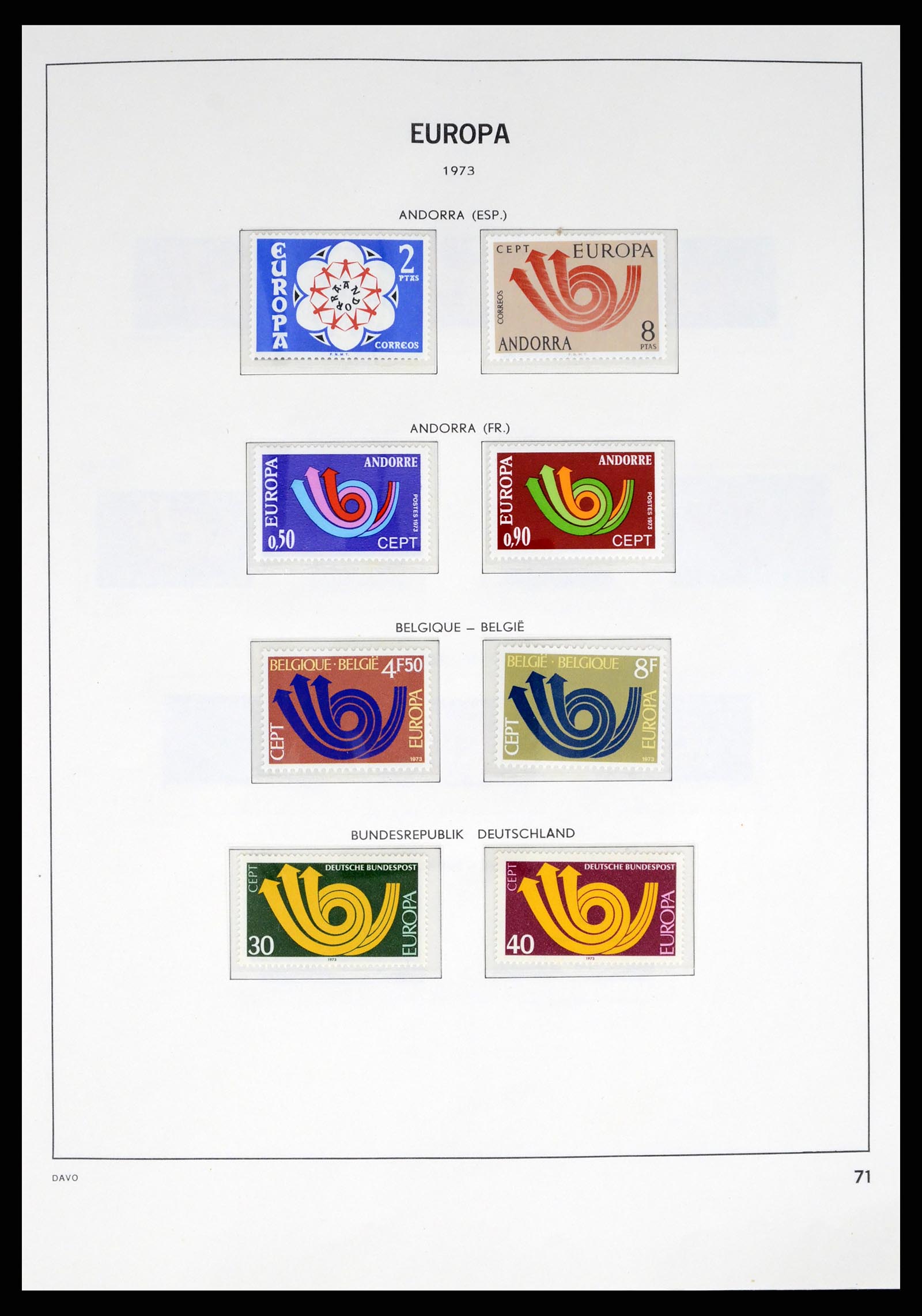 37325 070 - Postzegelverzameling 37325 Europa CEPT 1956-20011.