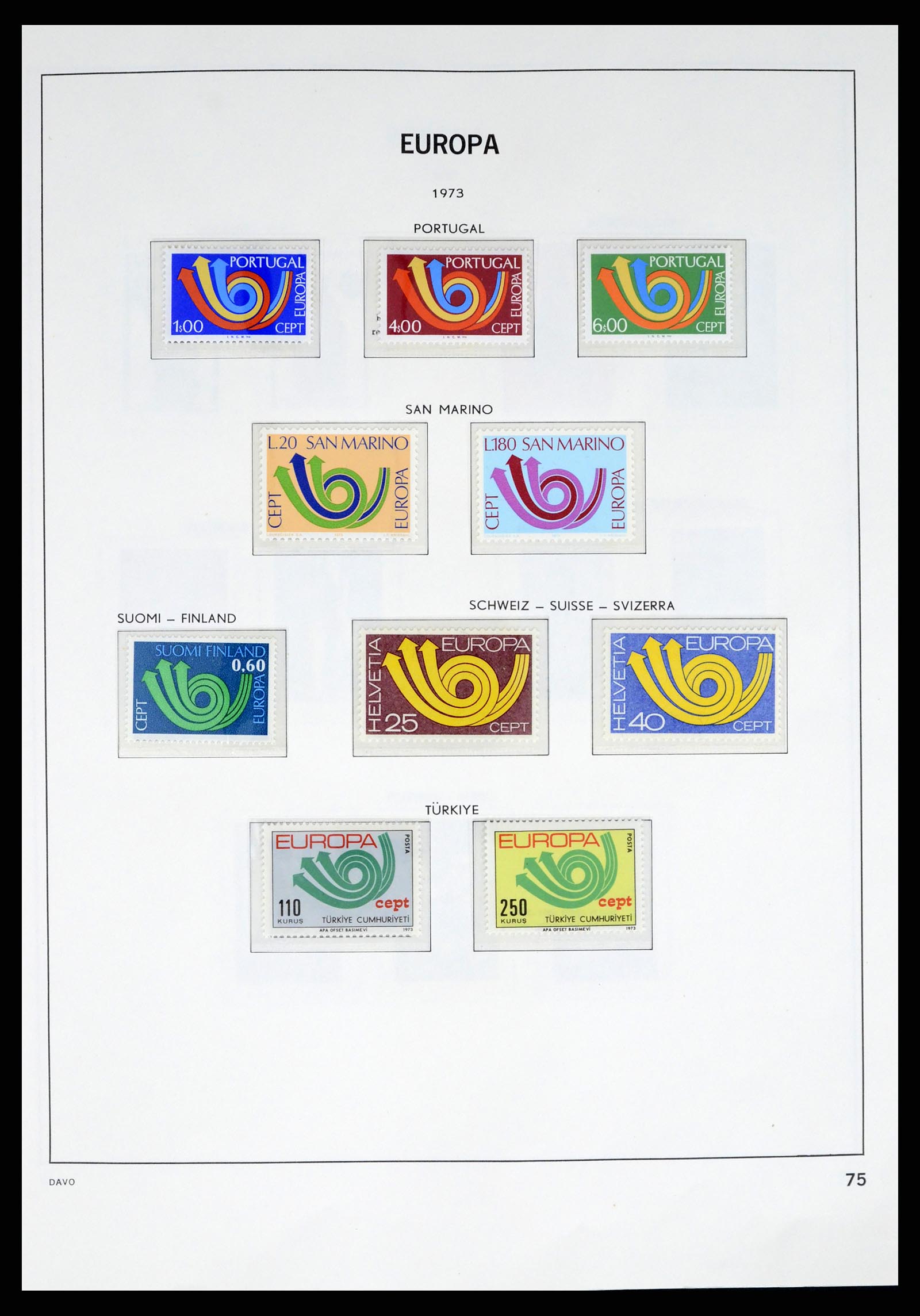 37325 074 - Postzegelverzameling 37325 Europa CEPT 1956-20011.