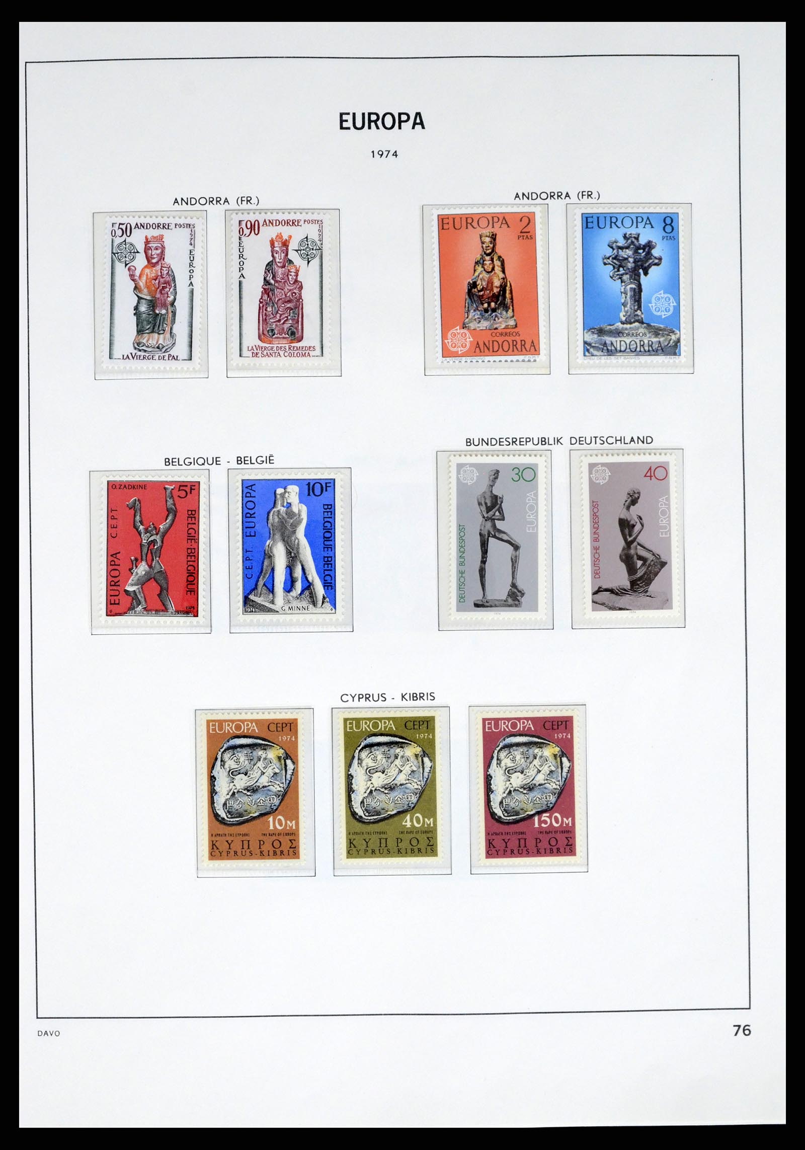 37325 075 - Postzegelverzameling 37325 Europa CEPT 1956-20011.