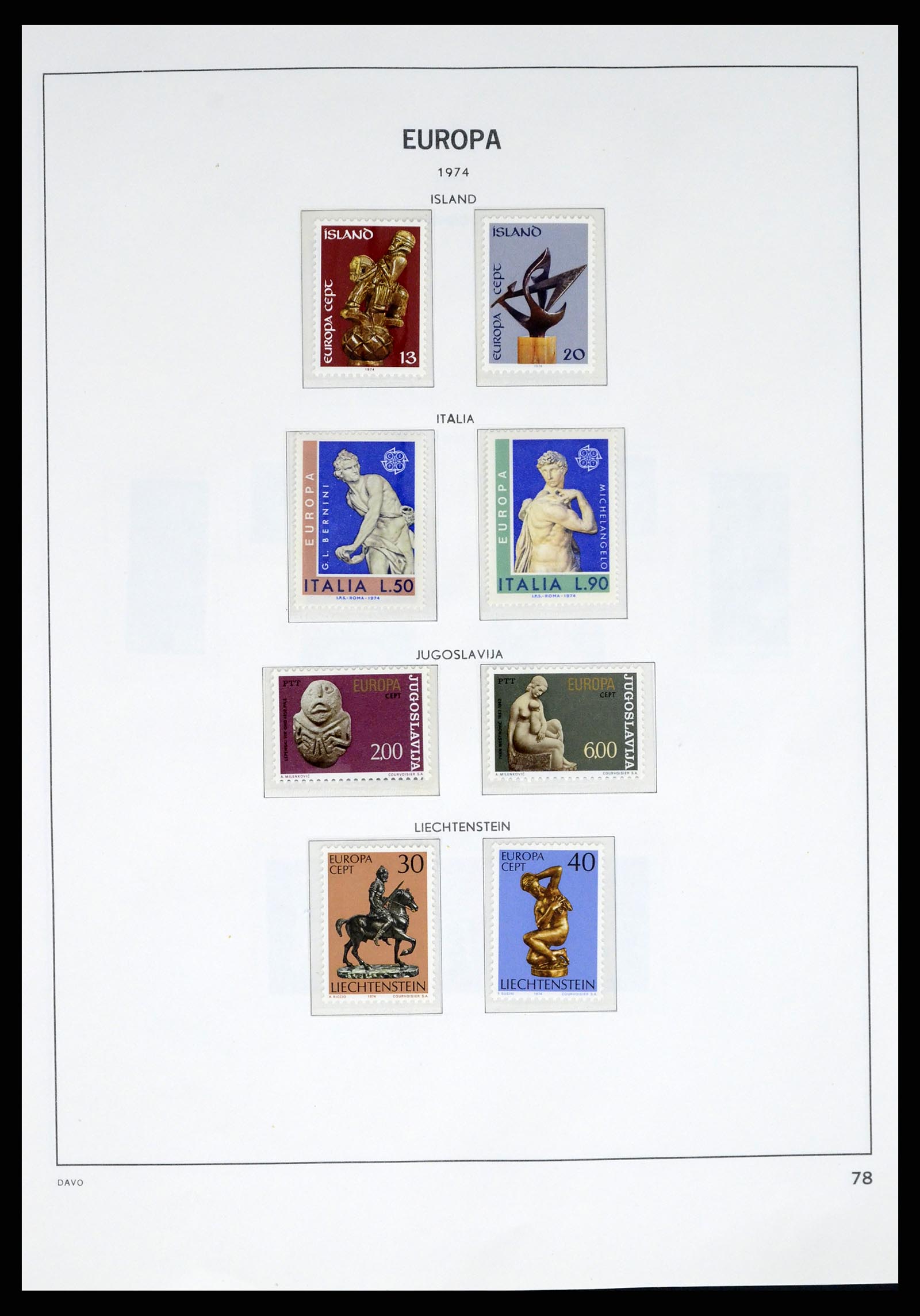 37325 077 - Postzegelverzameling 37325 Europa CEPT 1956-20011.