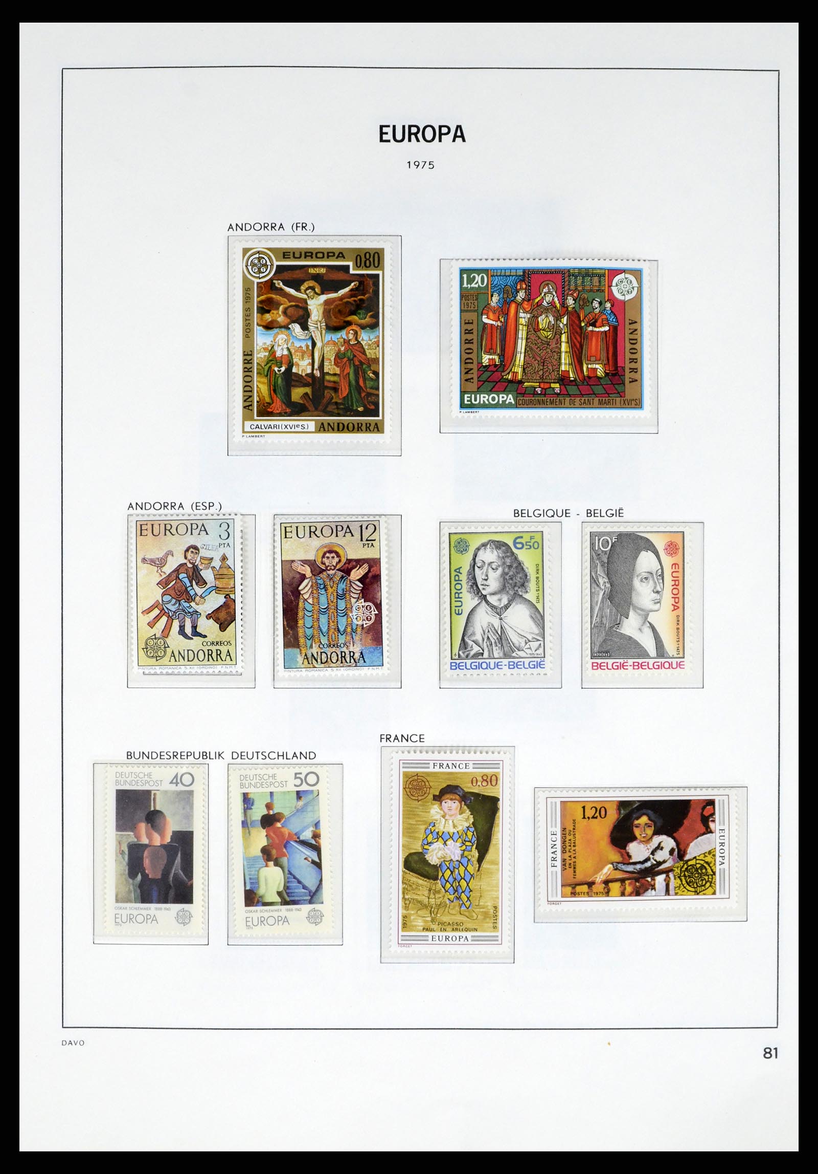 37325 080 - Postzegelverzameling 37325 Europa CEPT 1956-20011.