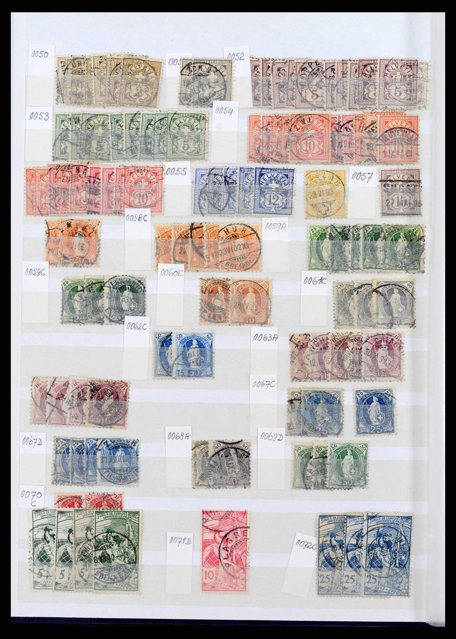 37328 002 - Postzegelverzameling 37328 Zwitserland 1854-1991.