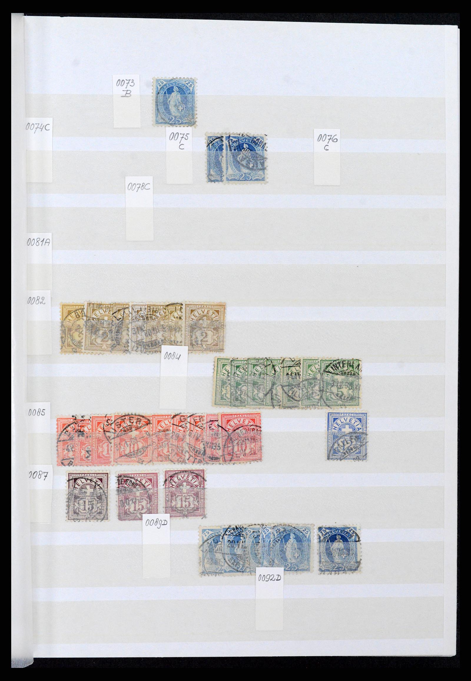 37328 003 - Postzegelverzameling 37328 Zwitserland 1854-1991.