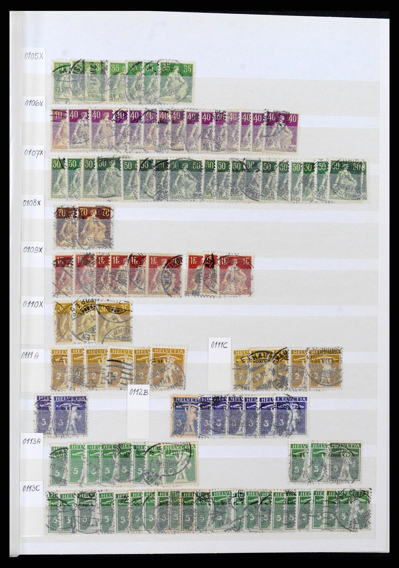37328 005 - Postzegelverzameling 37328 Zwitserland 1854-1991.