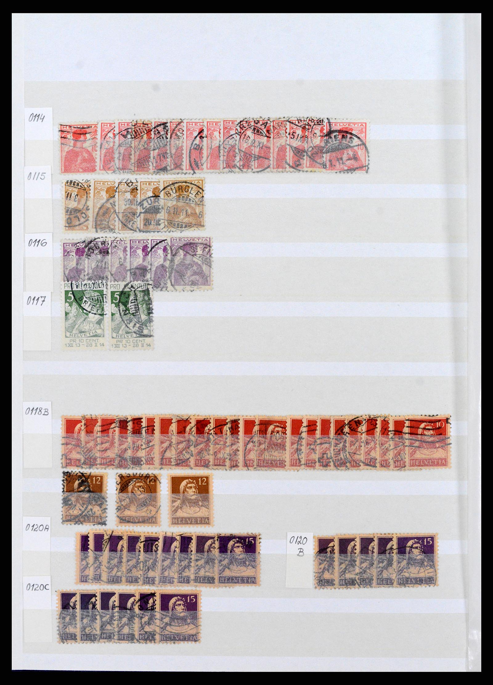 37328 006 - Postzegelverzameling 37328 Zwitserland 1854-1991.