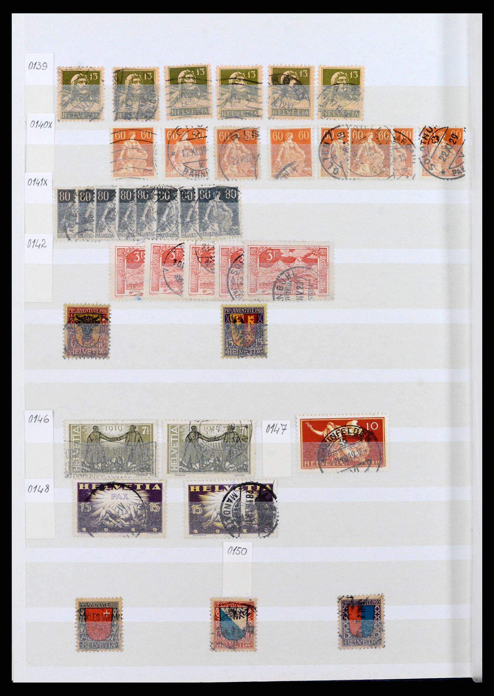 37328 008 - Postzegelverzameling 37328 Zwitserland 1854-1991.