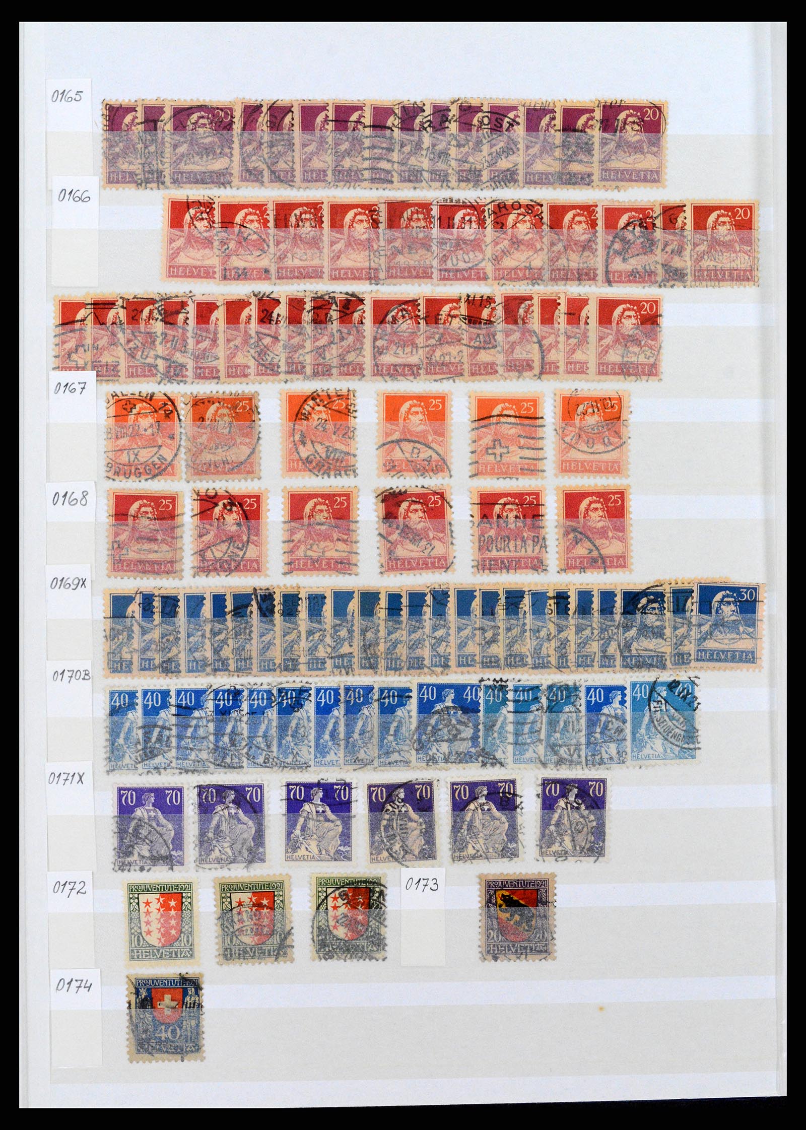37328 010 - Postzegelverzameling 37328 Zwitserland 1854-1991.