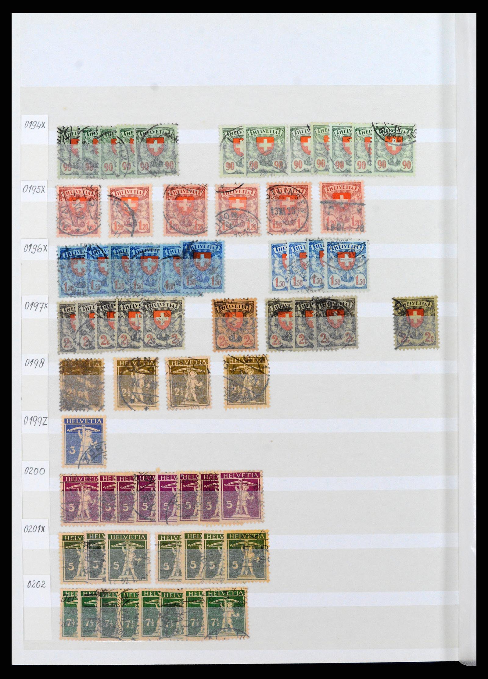 37328 012 - Postzegelverzameling 37328 Zwitserland 1854-1991.