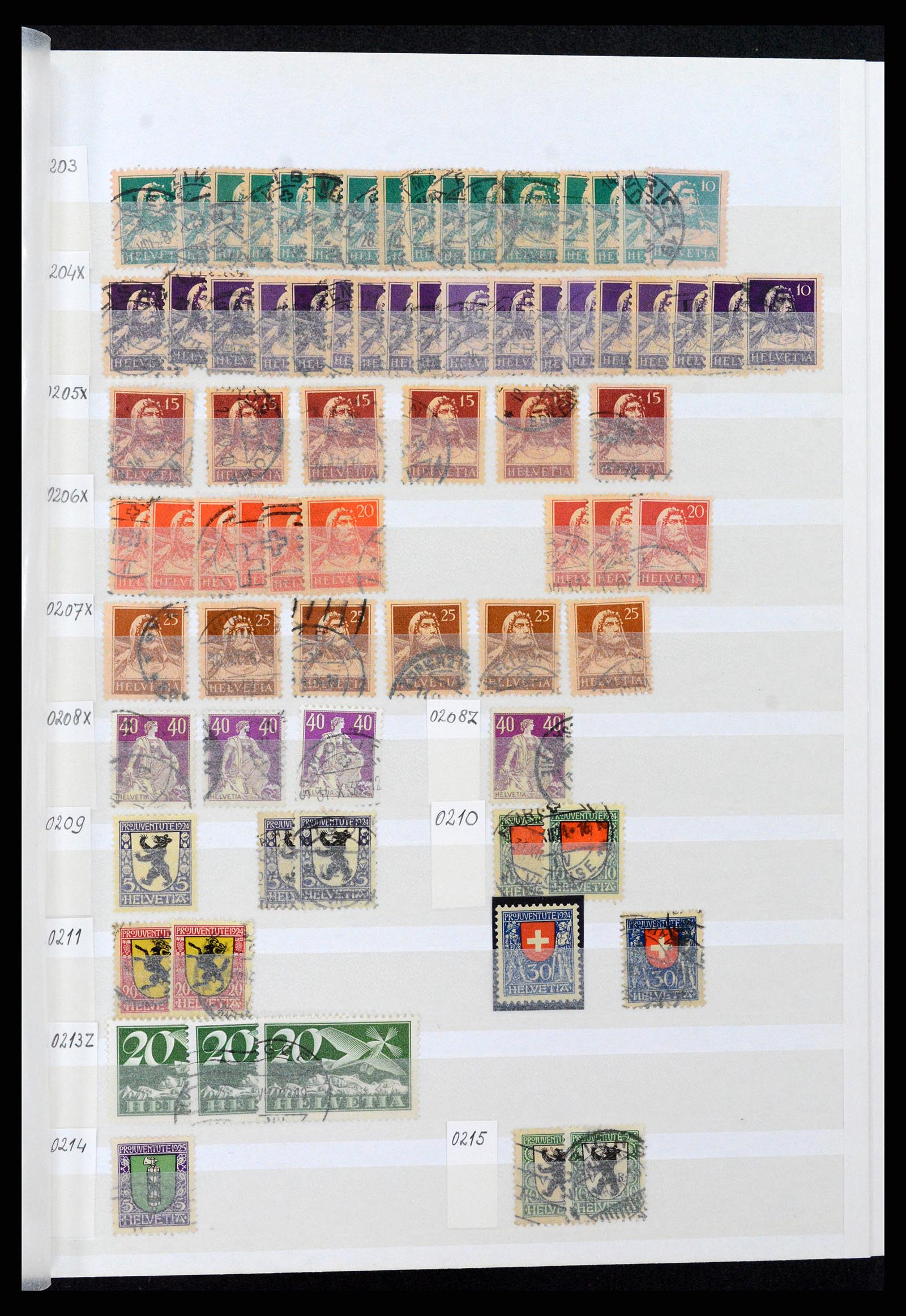 37328 013 - Postzegelverzameling 37328 Zwitserland 1854-1991.