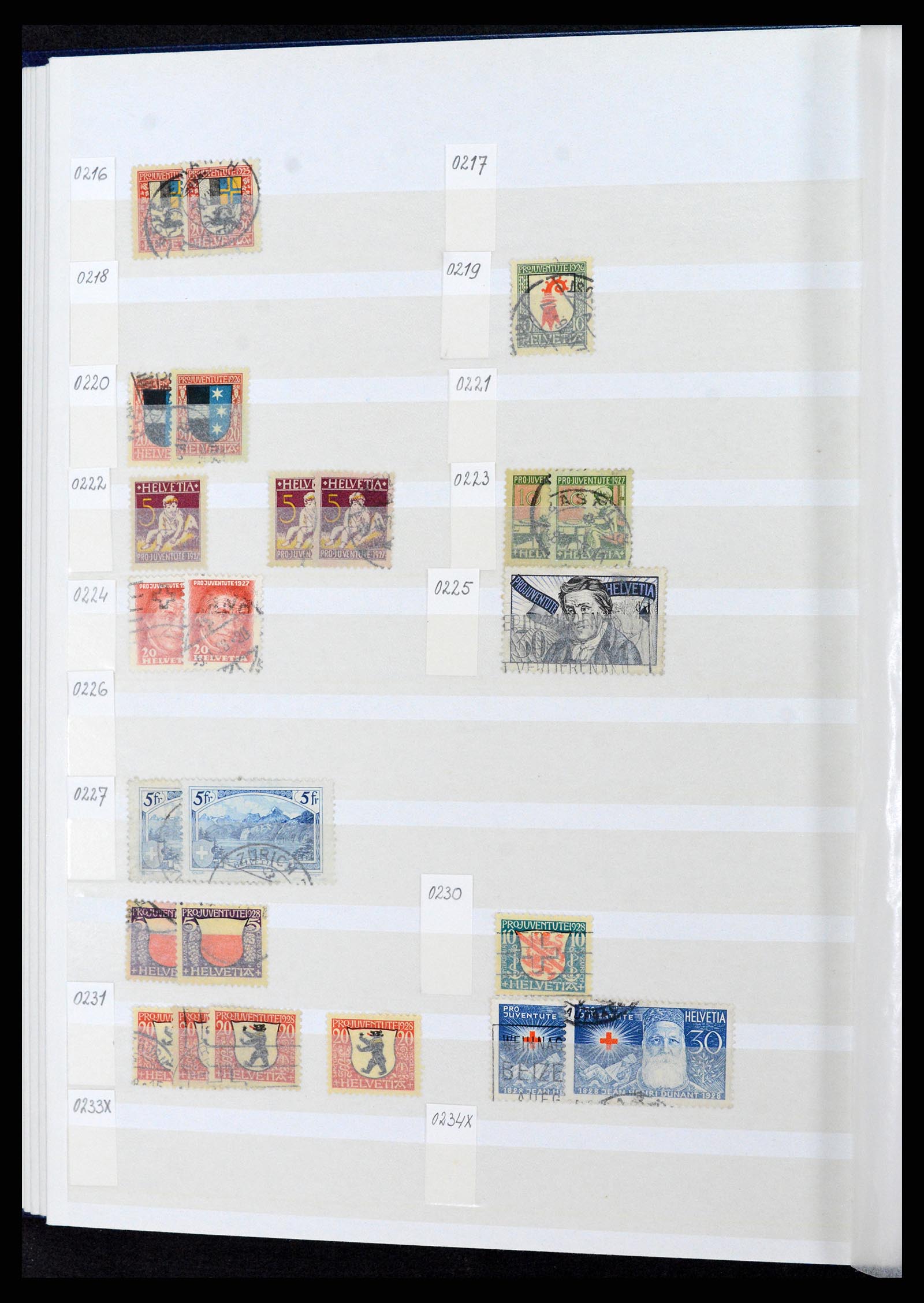 37328 014 - Postzegelverzameling 37328 Zwitserland 1854-1991.
