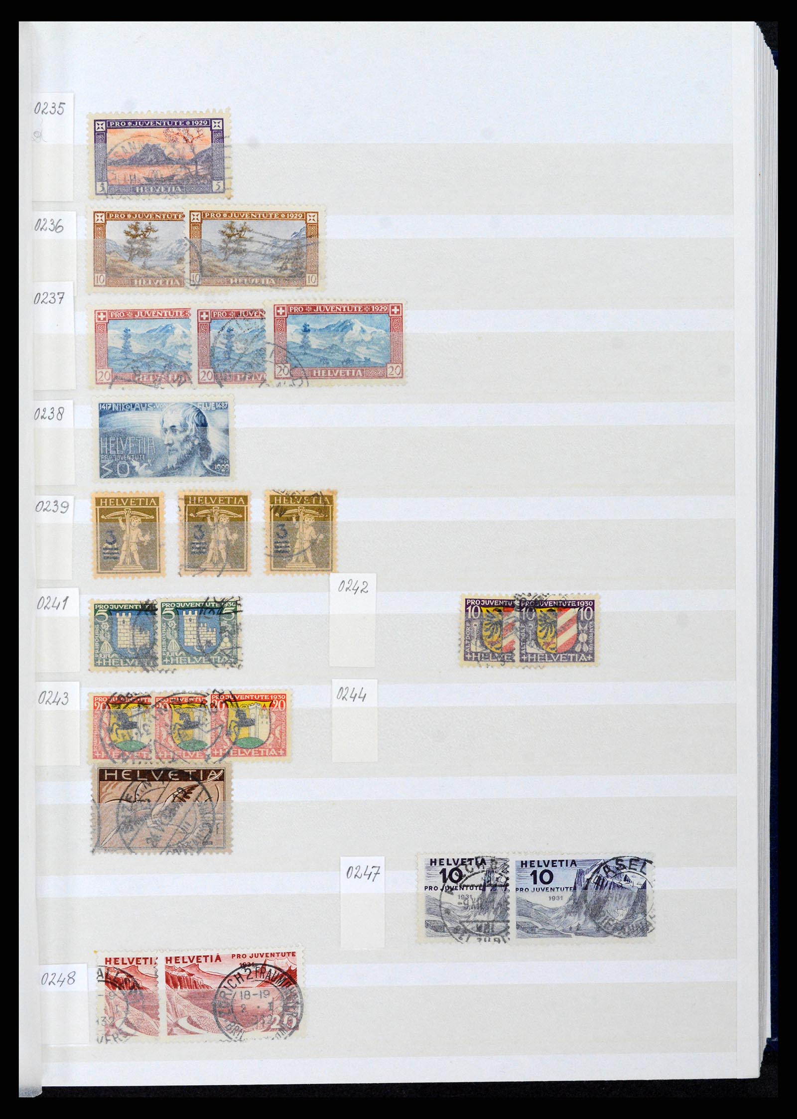 37328 015 - Postzegelverzameling 37328 Zwitserland 1854-1991.