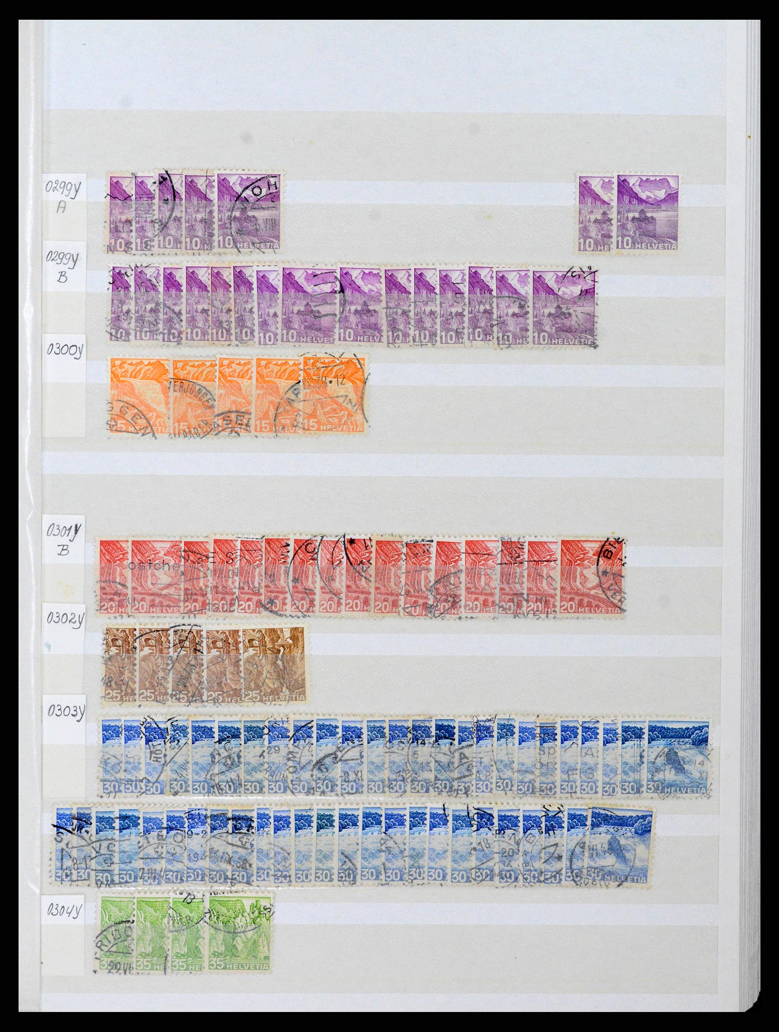 37328 019 - Postzegelverzameling 37328 Zwitserland 1854-1991.
