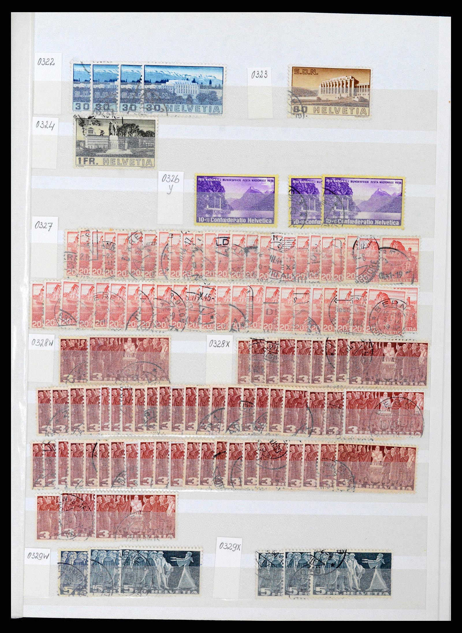 37328 021 - Postzegelverzameling 37328 Zwitserland 1854-1991.
