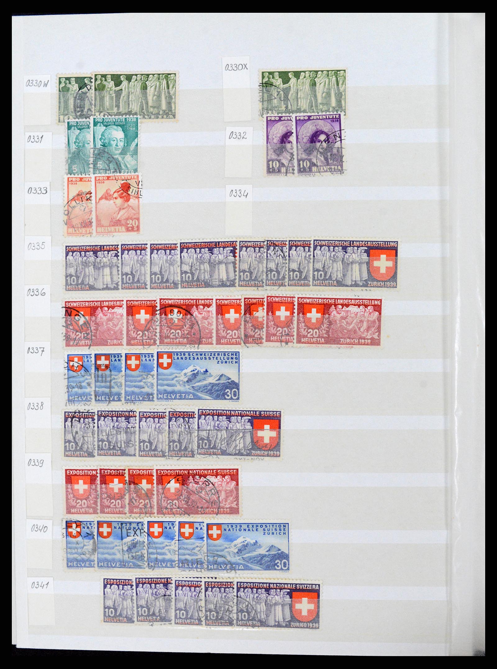 37328 022 - Postzegelverzameling 37328 Zwitserland 1854-1991.