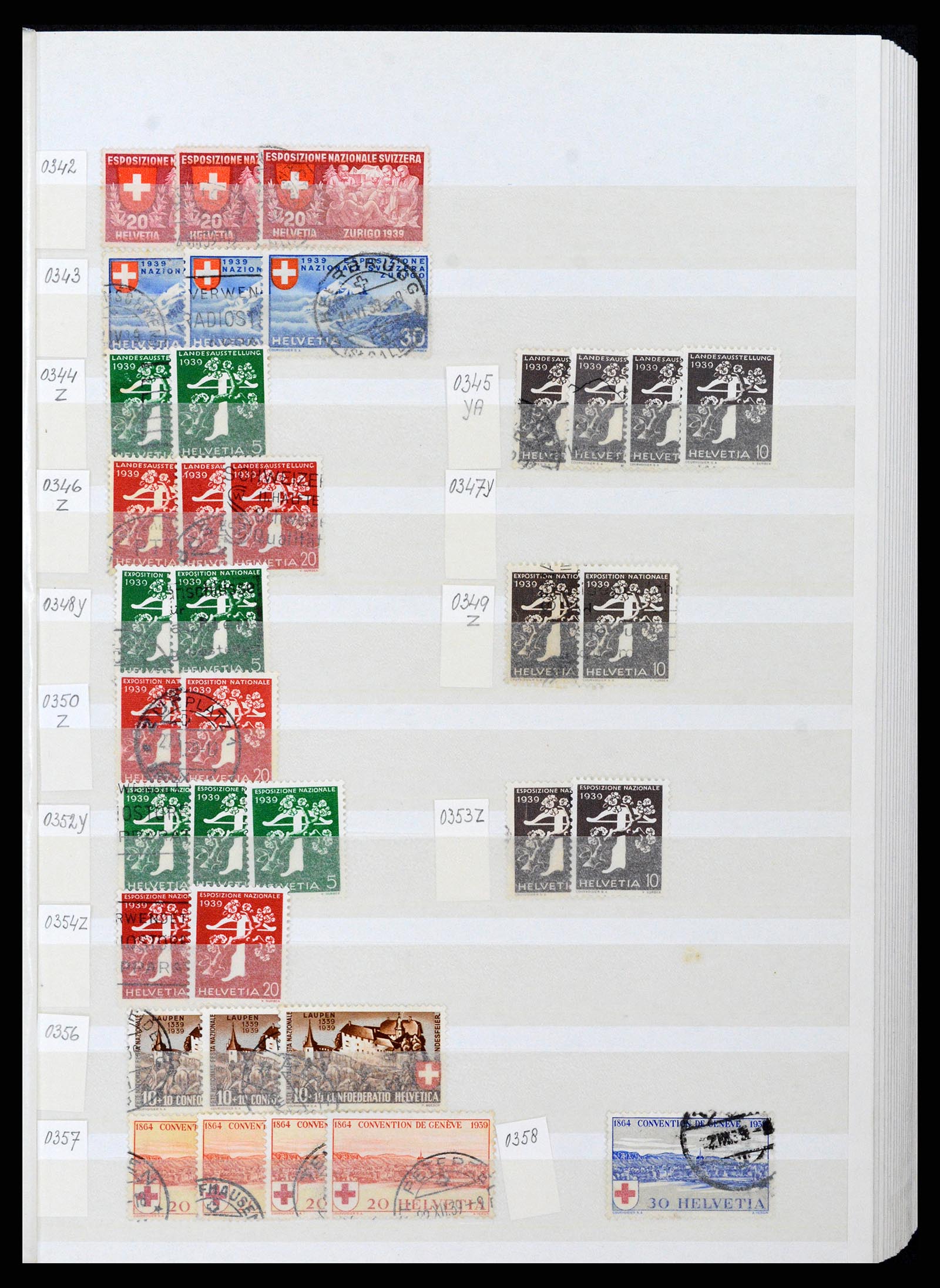 37328 023 - Postzegelverzameling 37328 Zwitserland 1854-1991.