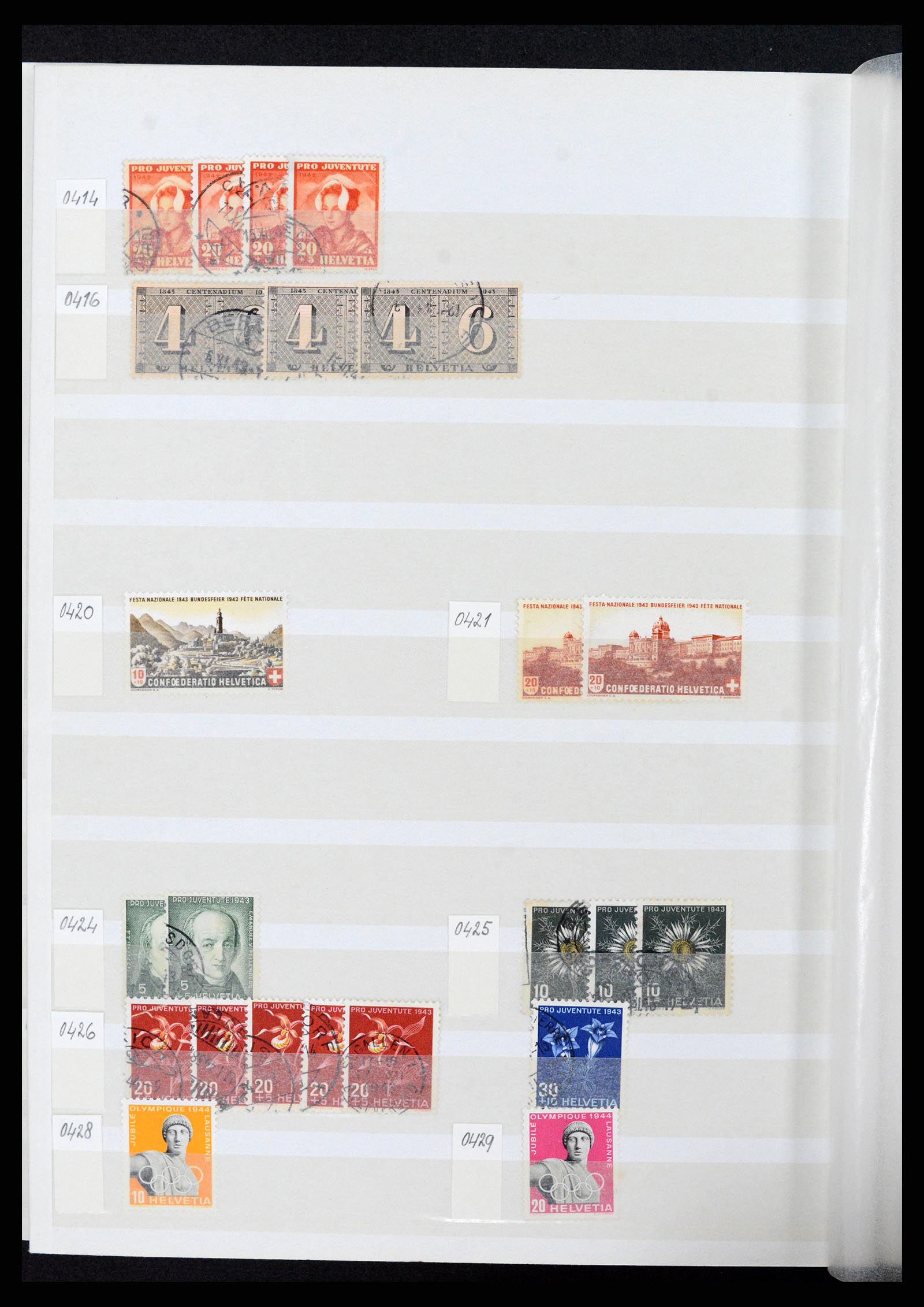 37328 028 - Postzegelverzameling 37328 Zwitserland 1854-1991.