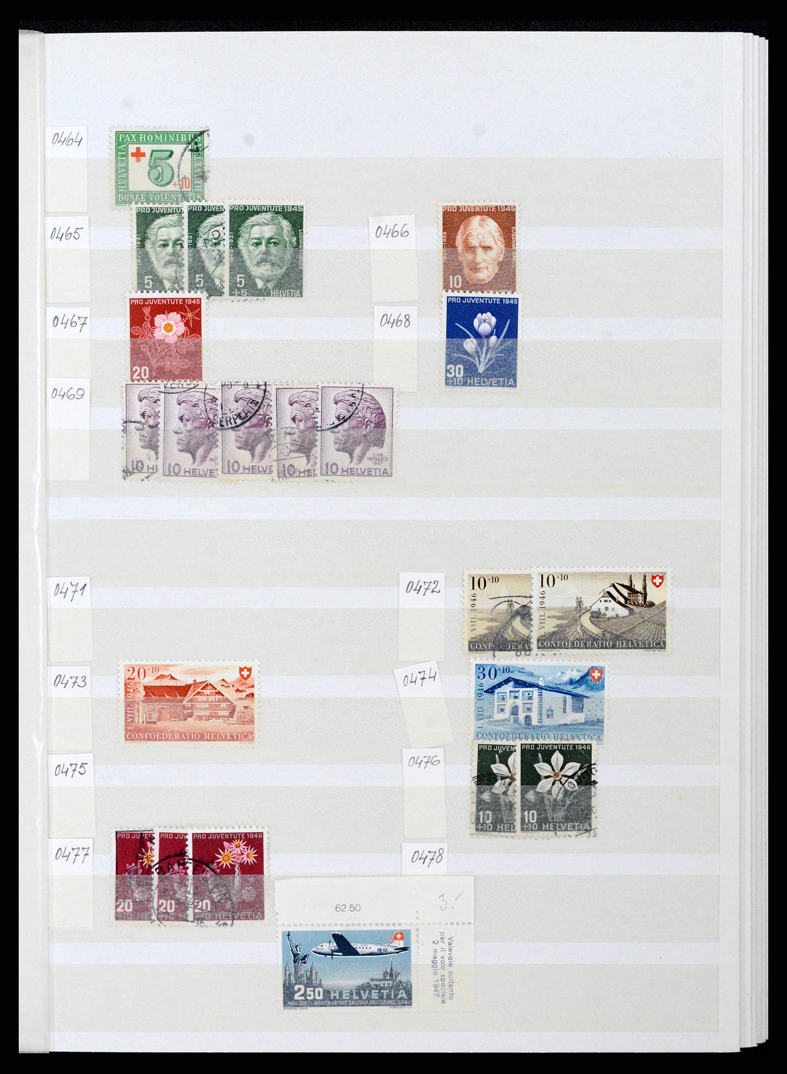 37328 031 - Postzegelverzameling 37328 Zwitserland 1854-1991.