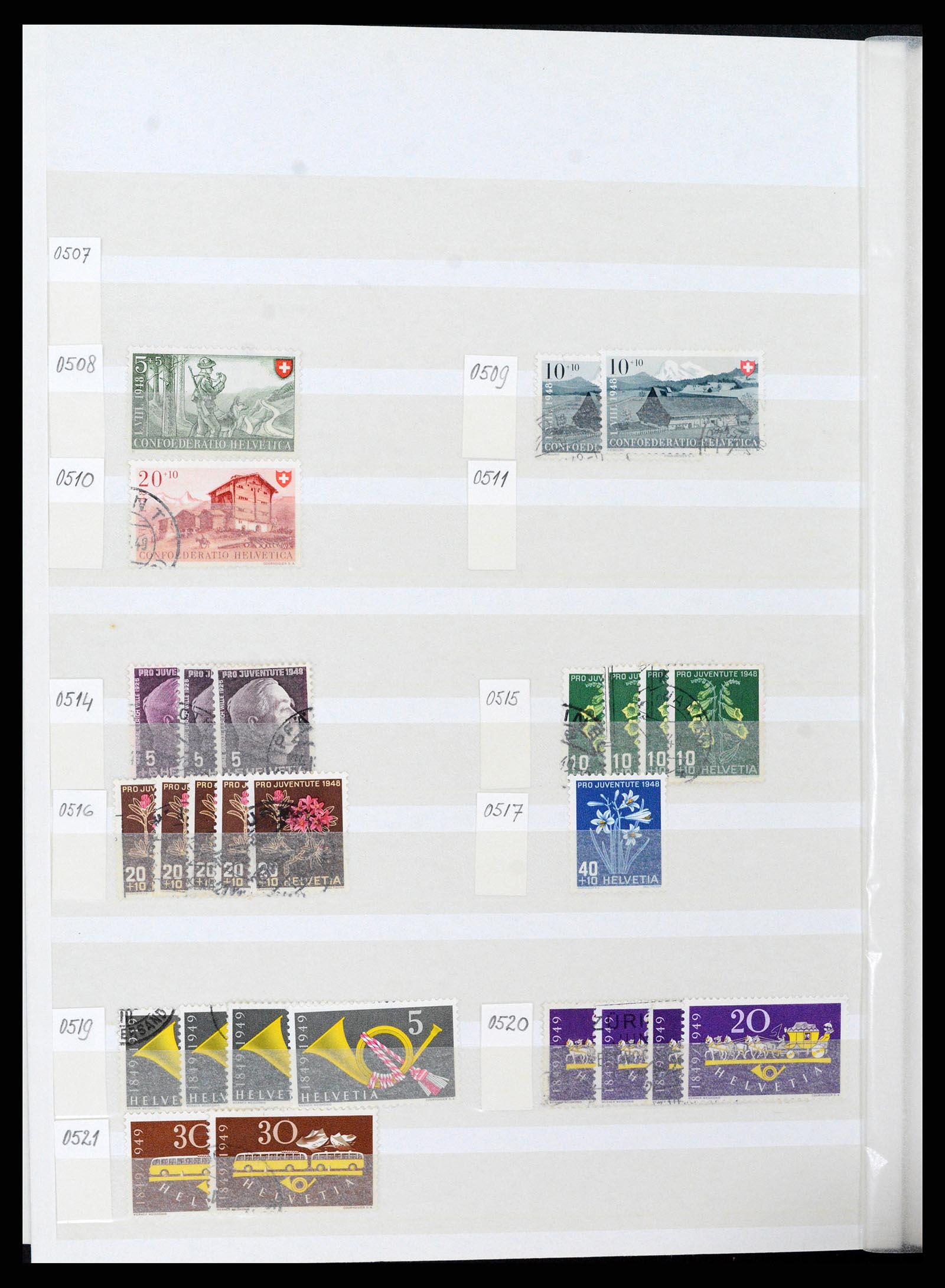 37328 034 - Postzegelverzameling 37328 Zwitserland 1854-1991.