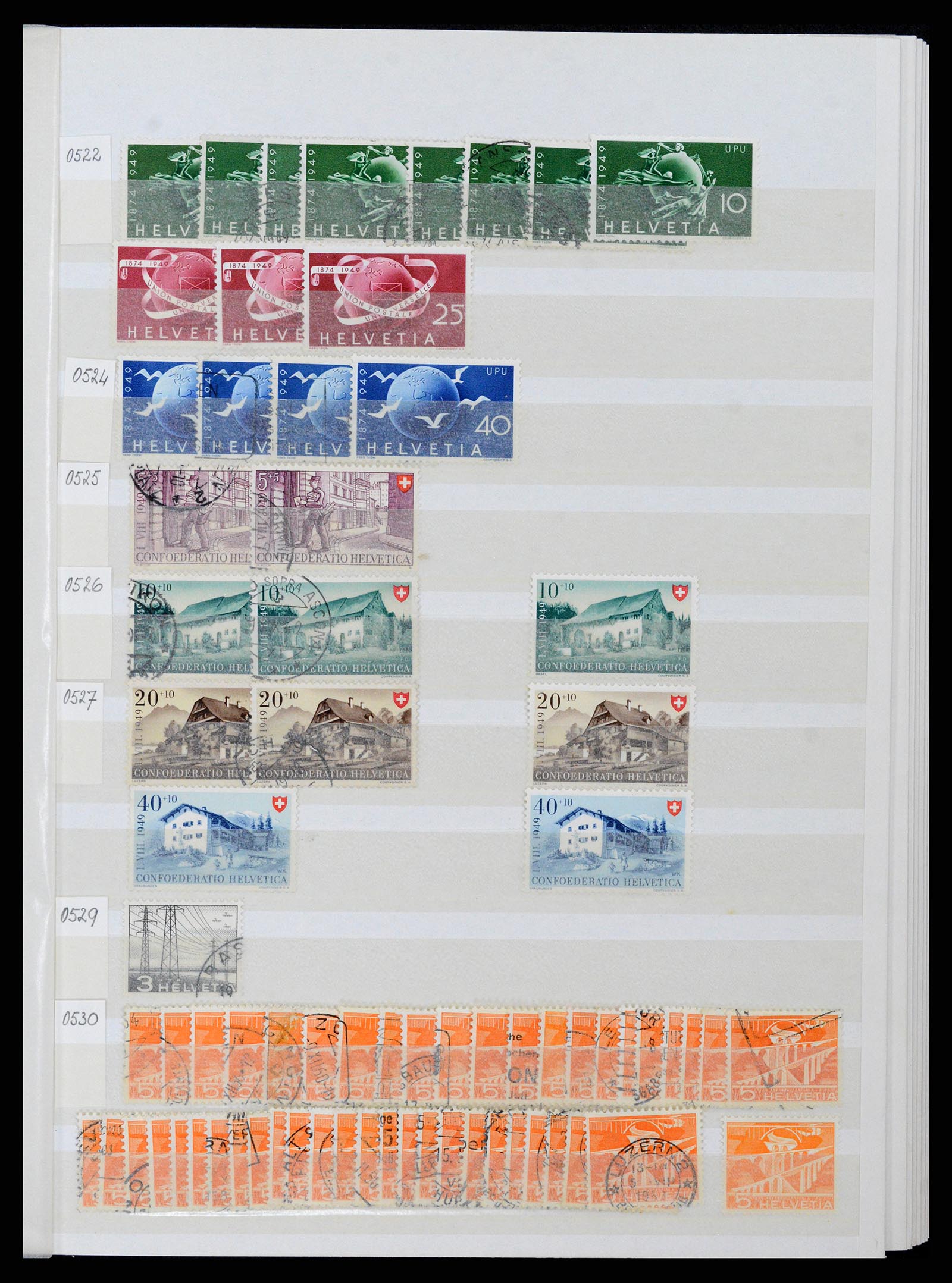 37328 035 - Stamp collection 37328 Switzerland 1854-1991.