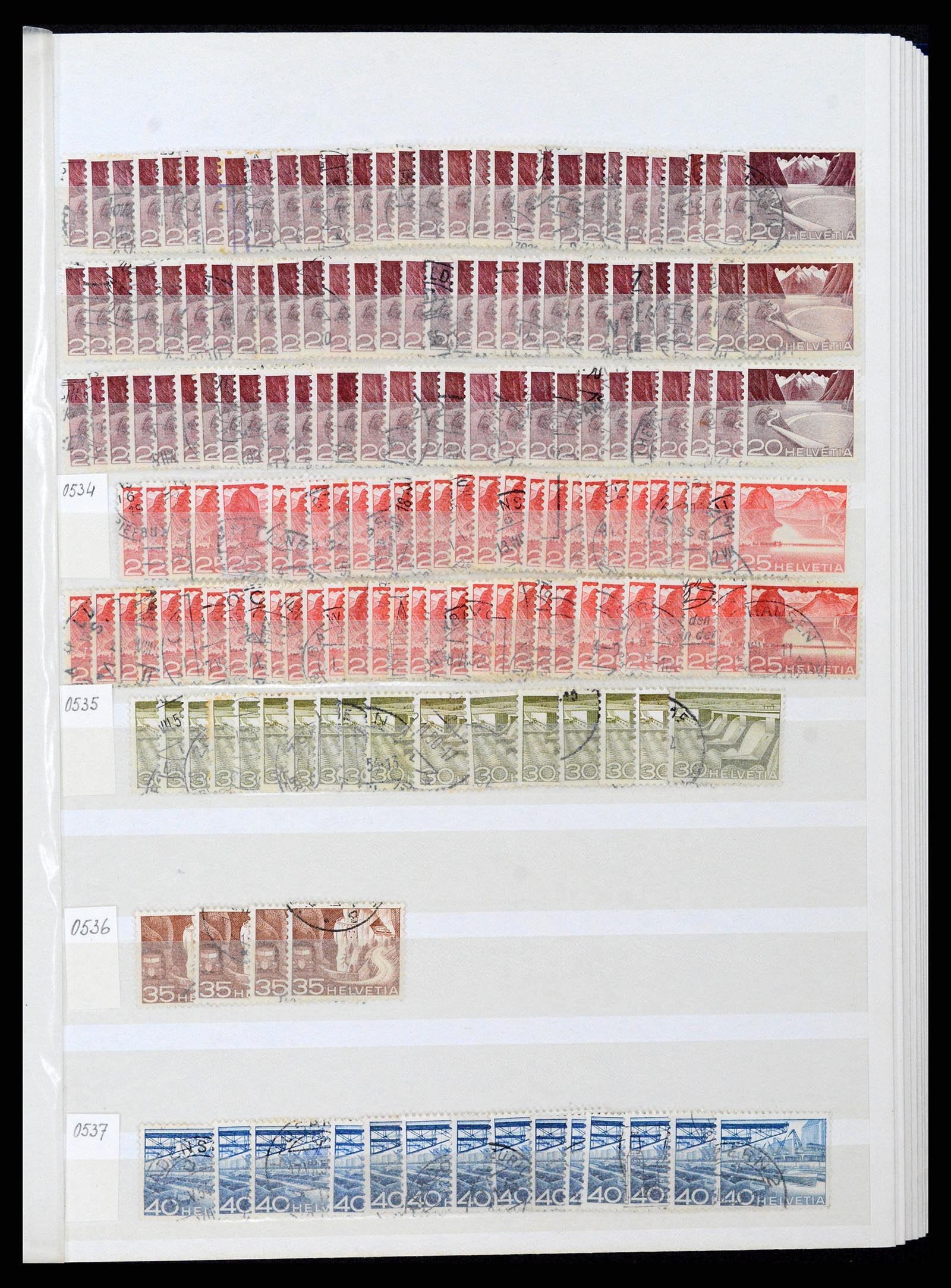 37328 037 - Postzegelverzameling 37328 Zwitserland 1854-1991.