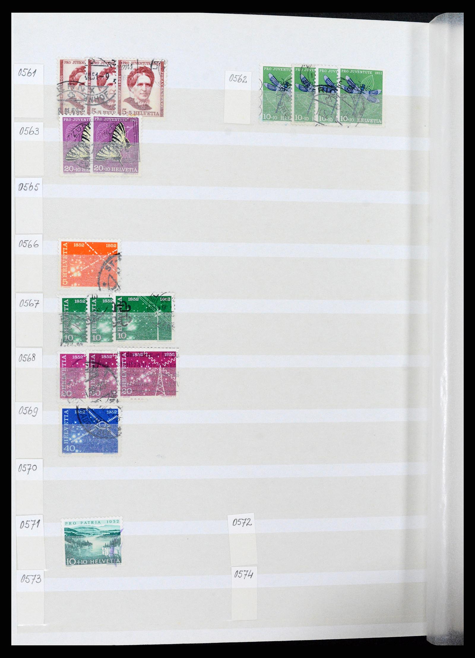 37328 040 - Postzegelverzameling 37328 Zwitserland 1854-1991.
