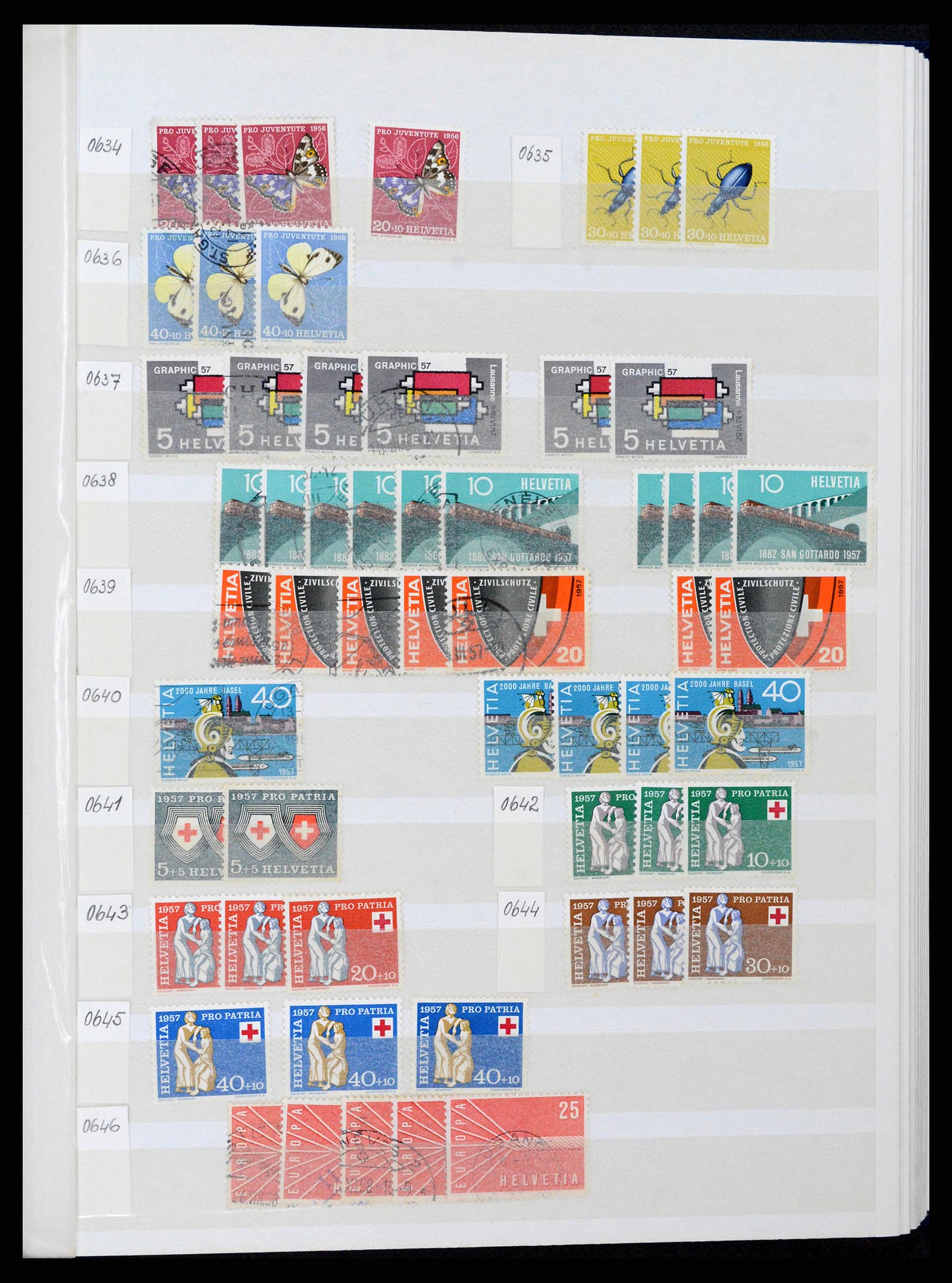 37328 045 - Stamp collection 37328 Switzerland 1854-1991.
