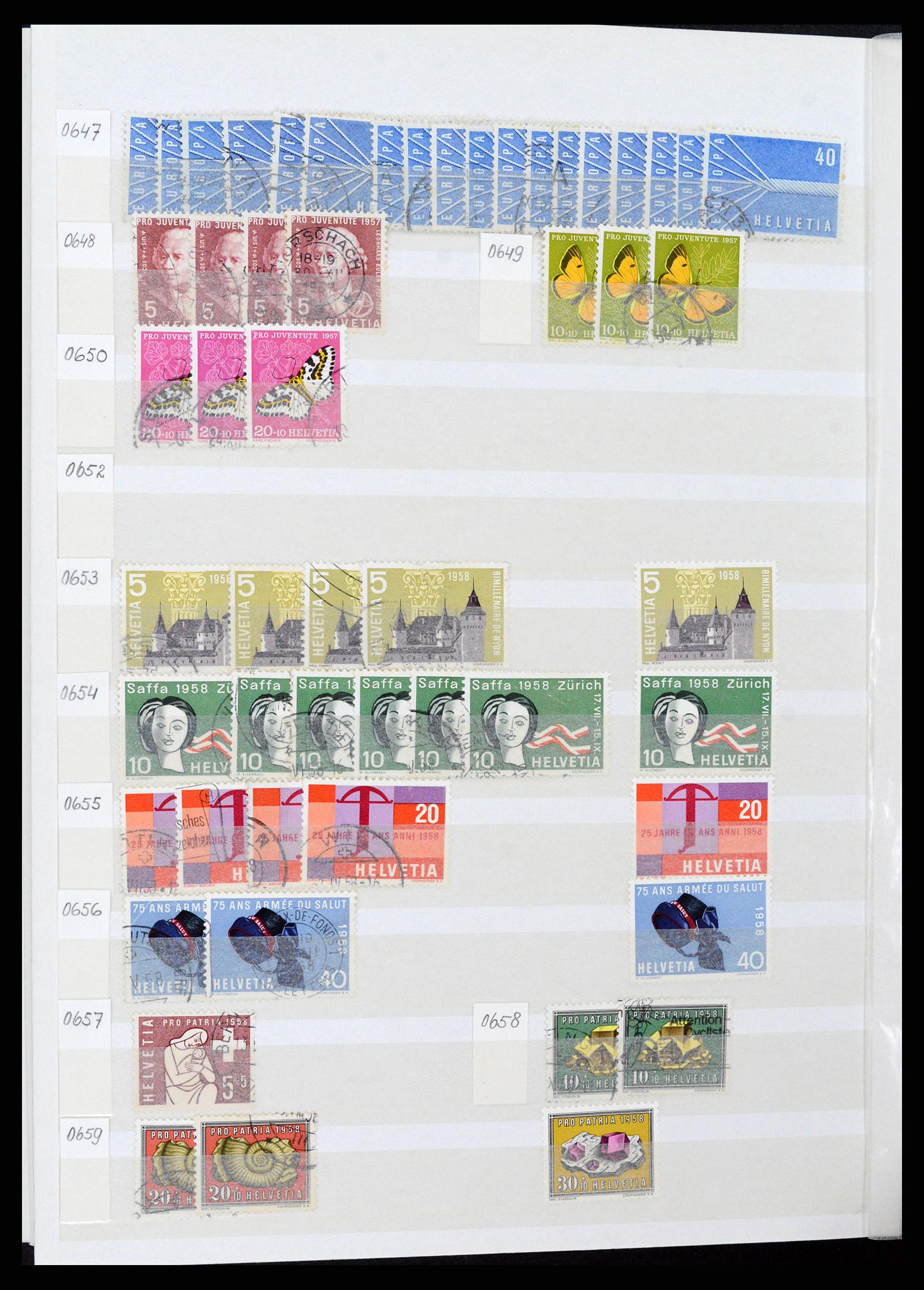 37328 046 - Stamp collection 37328 Switzerland 1854-1991.