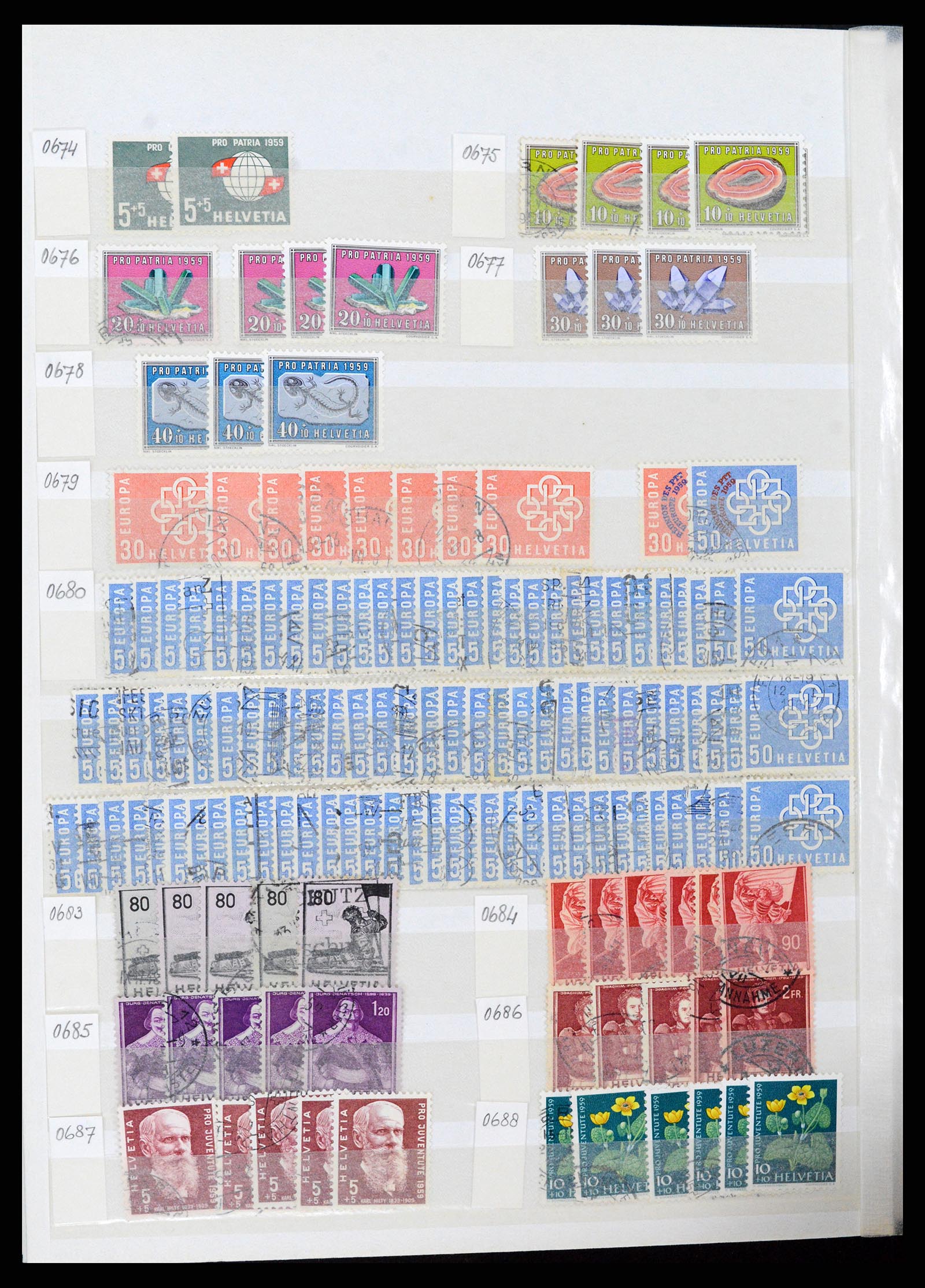 37328 048 - Stamp collection 37328 Switzerland 1854-1991.