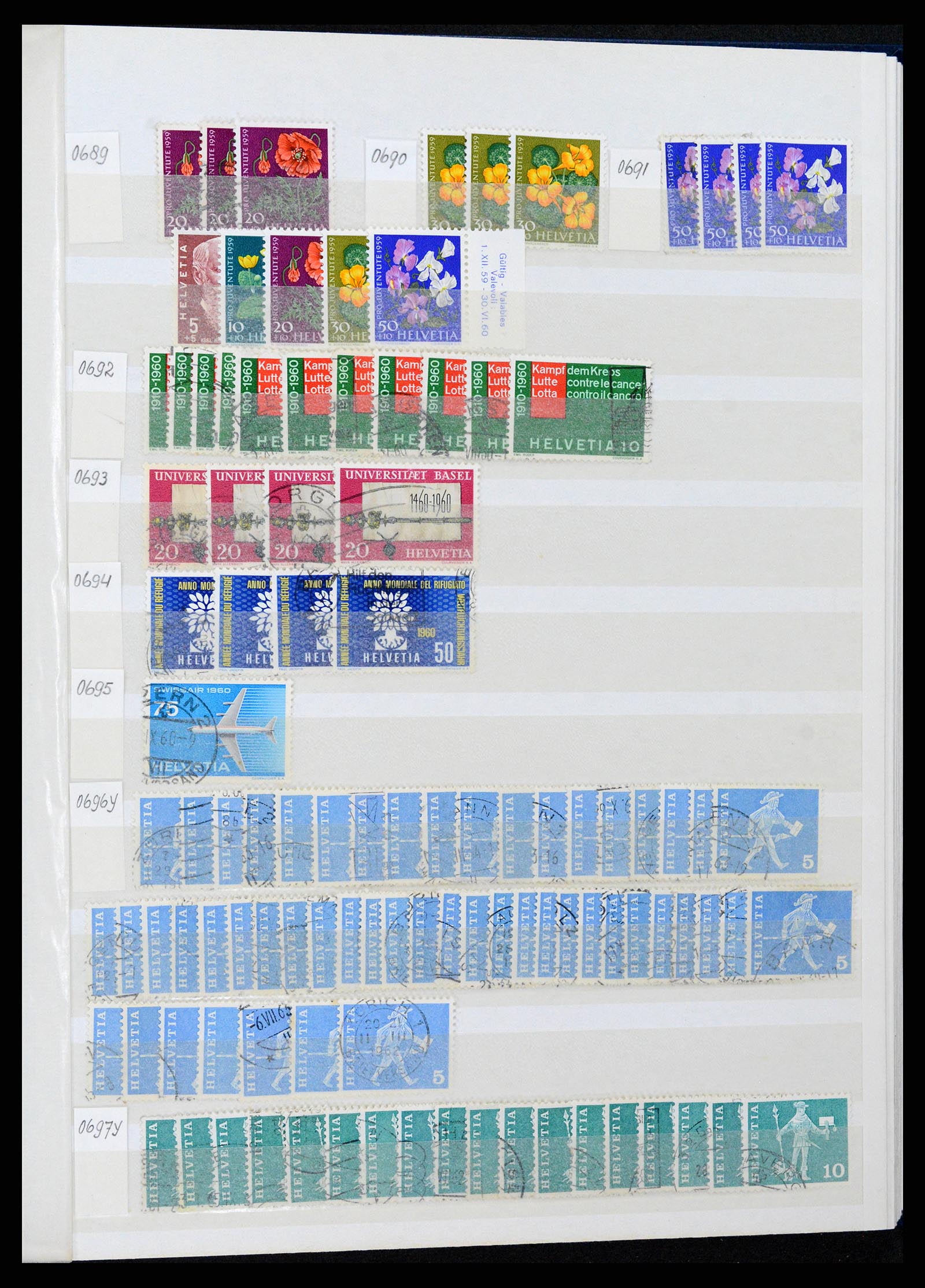 37328 049 - Stamp collection 37328 Switzerland 1854-1991.
