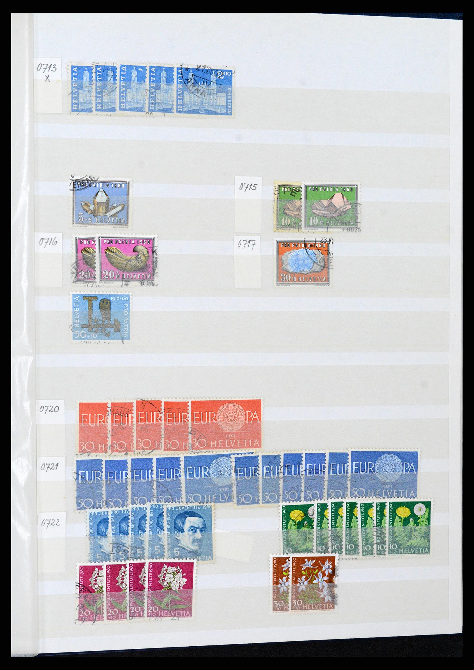 37328 055 - Stamp collection 37328 Switzerland 1854-1991.