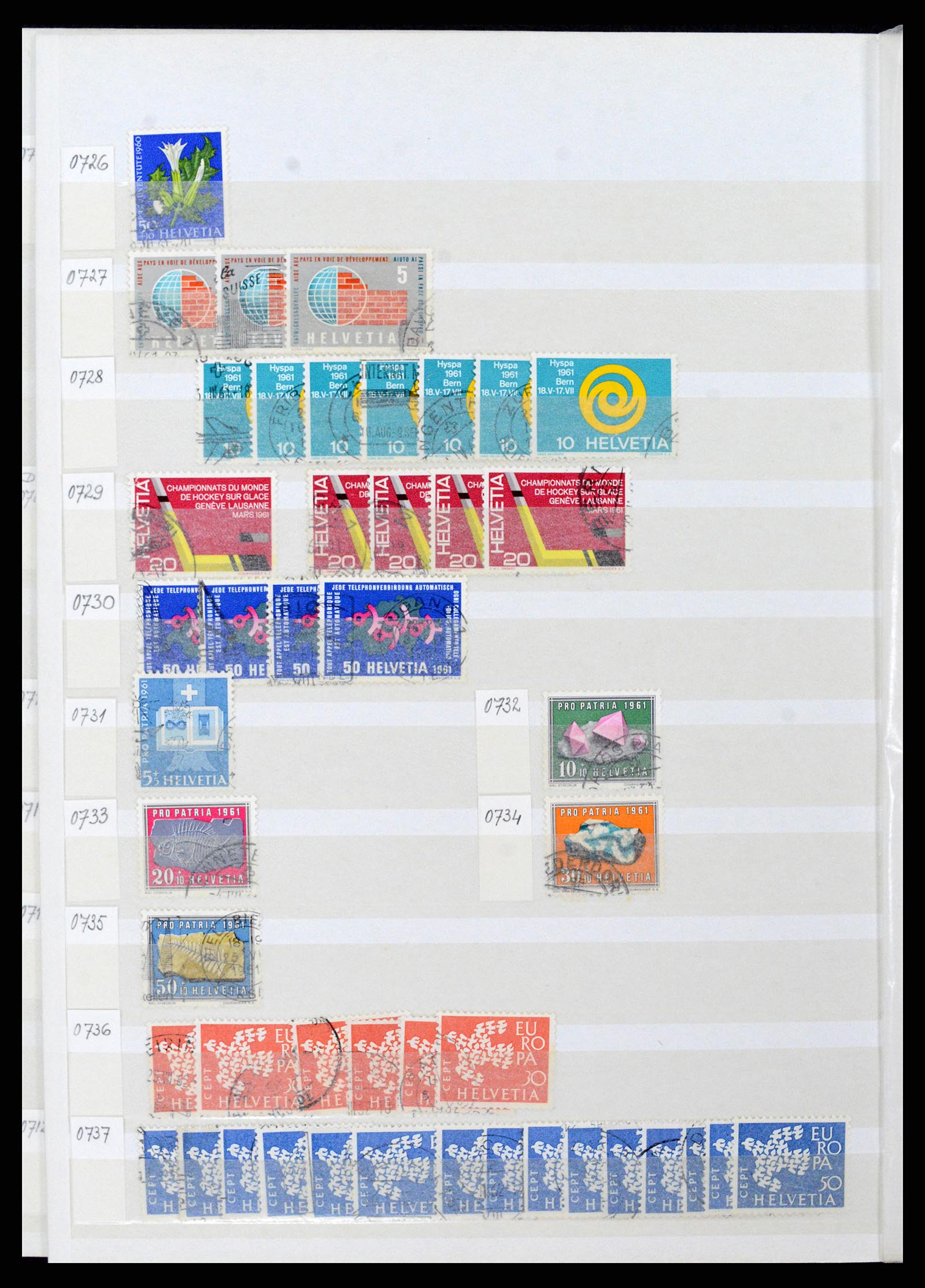 37328 056 - Stamp collection 37328 Switzerland 1854-1991.