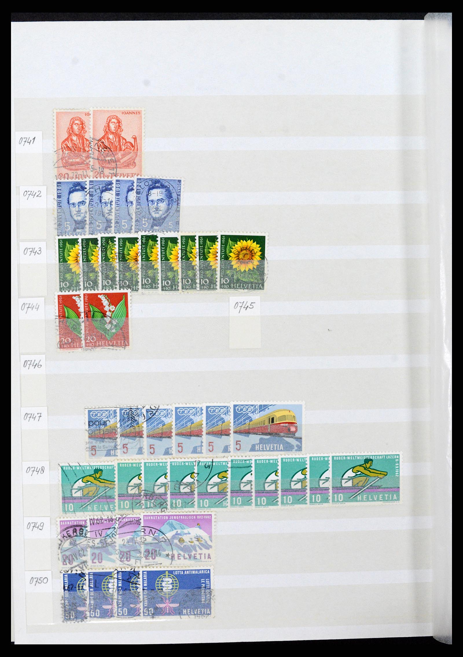 37328 058 - Stamp collection 37328 Switzerland 1854-1991.