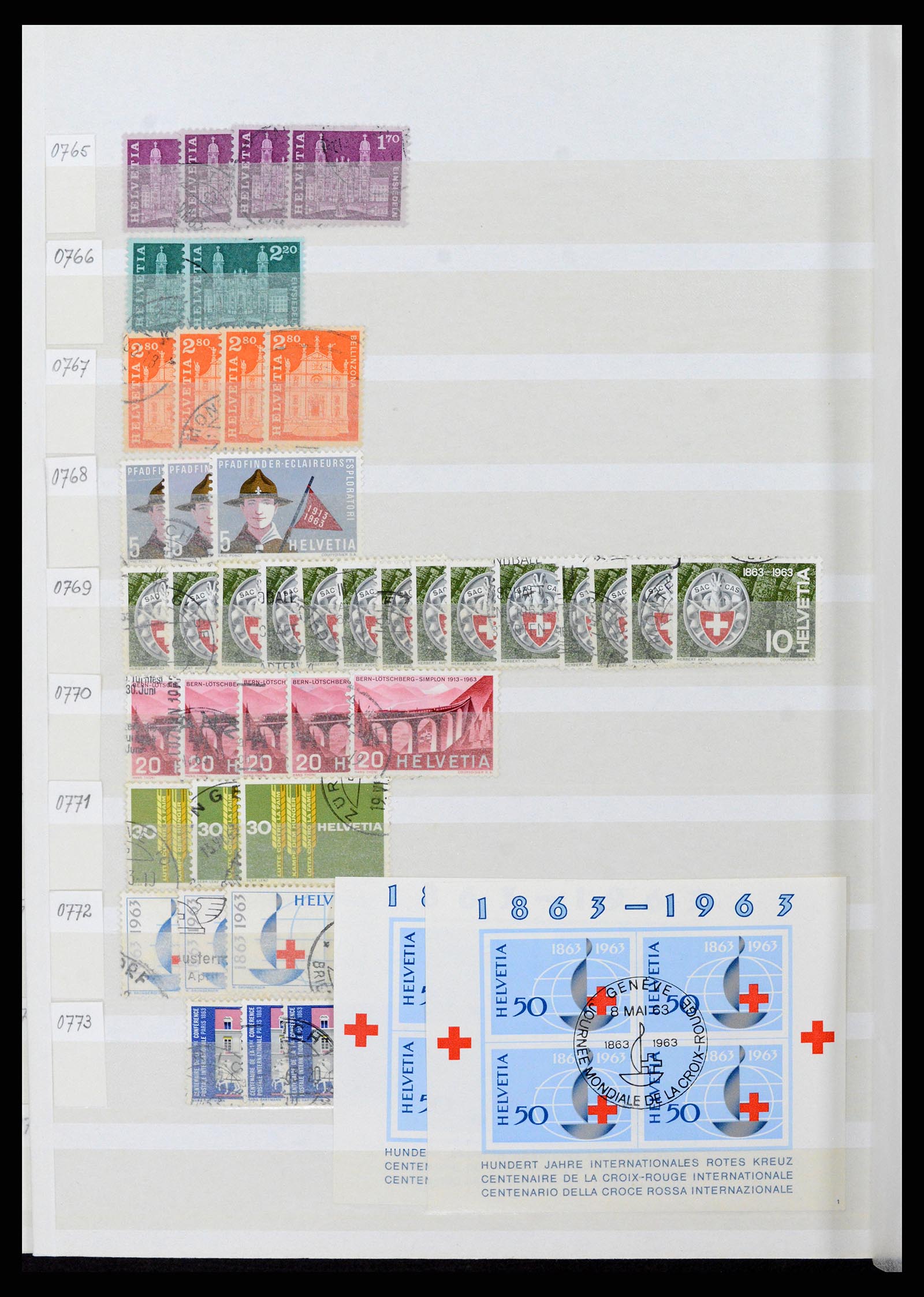 37328 060 - Stamp collection 37328 Switzerland 1854-1991.